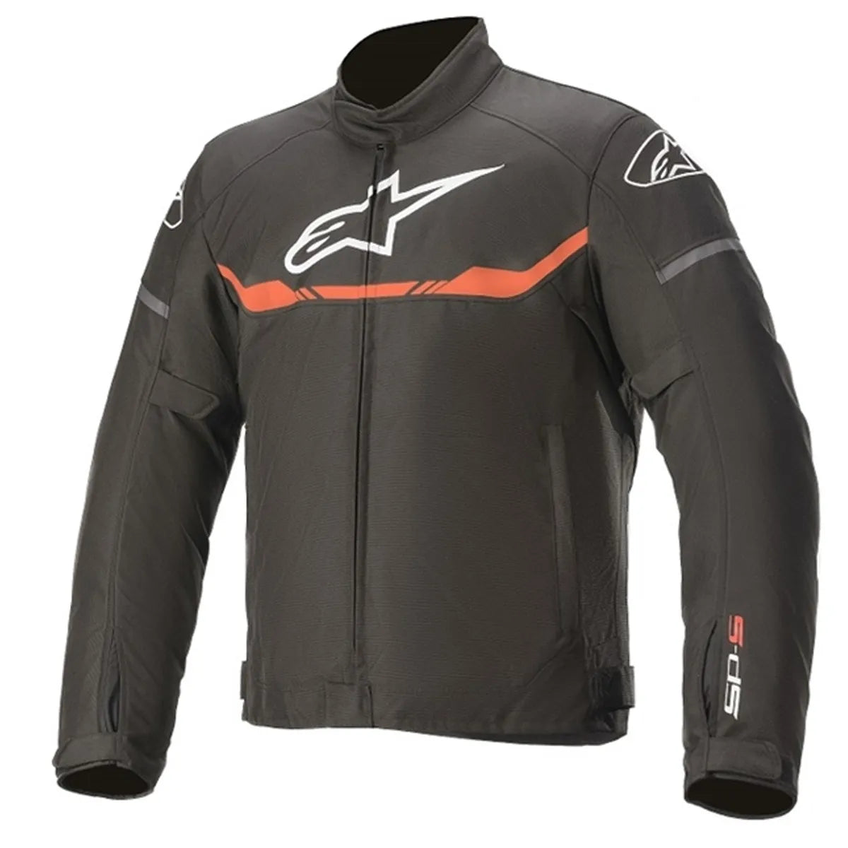 JAQUETA ALPINESTARS T SPS WP PRETO VERMELHO IMPERMEÁVEL