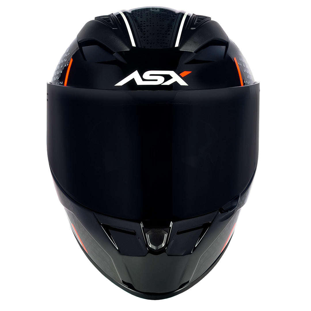 Capacete ASX City Storm Brilho Preto/Cinza/Vermelho