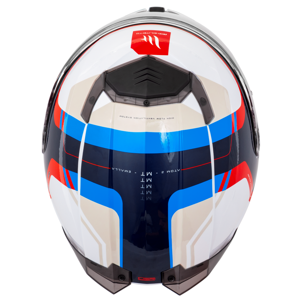 Capacete Mt Helmets Atom 2 SV Emalla C7 Branco Brilho