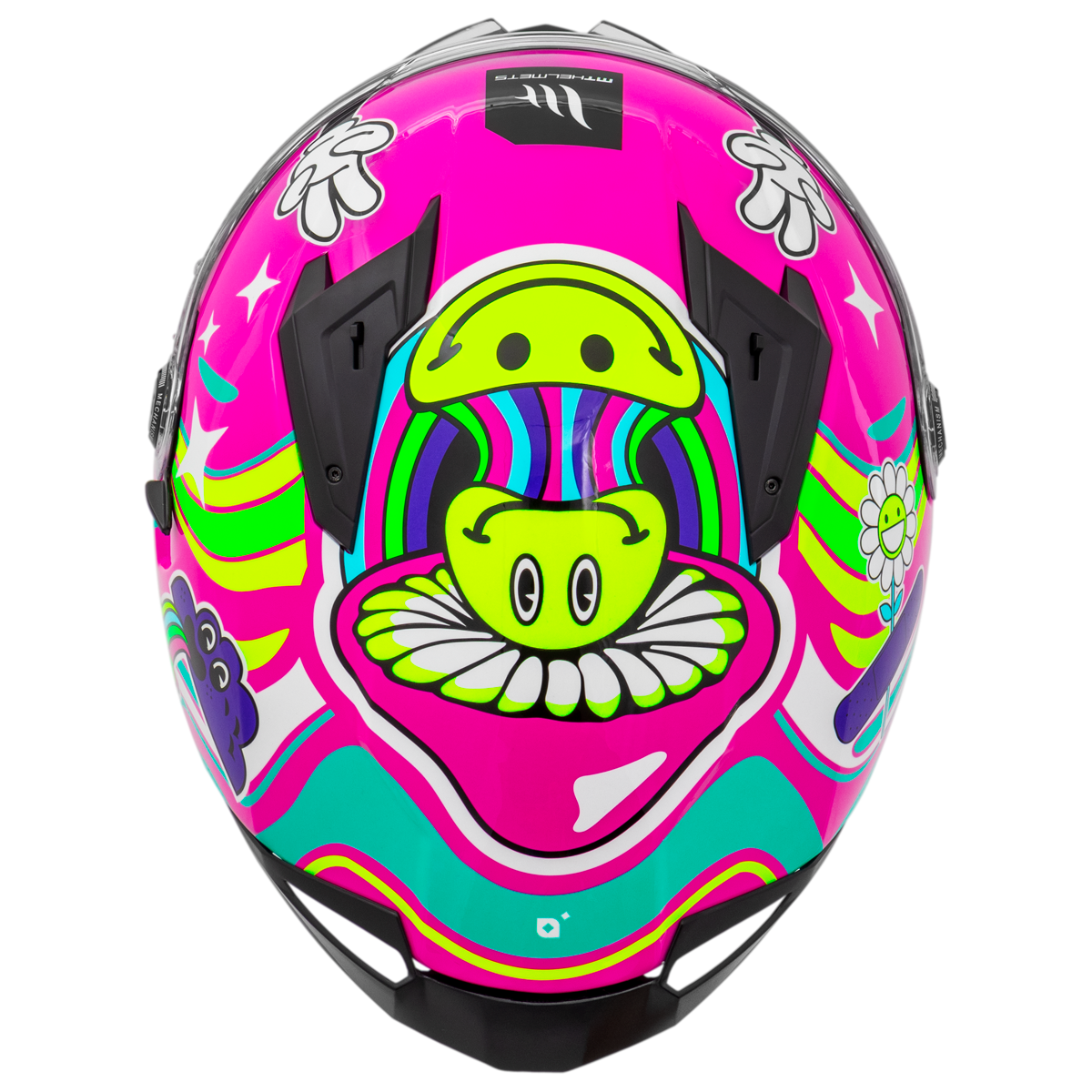 Capacete Mt Helmets Braker SV Trip C8 Rosa Brilho