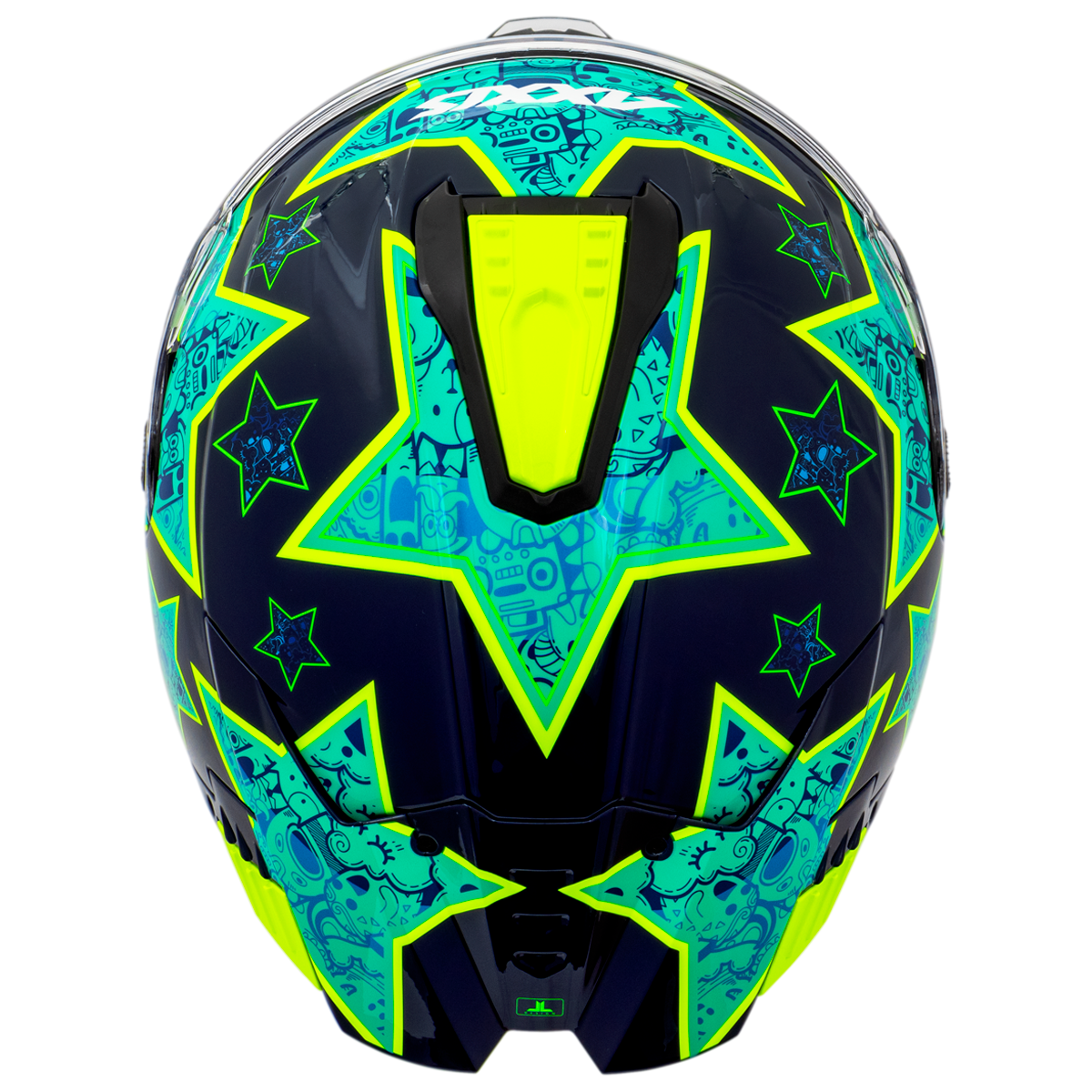 Capacete Axxis Hawk Evo Sv Heaven C7 Azul Brilho