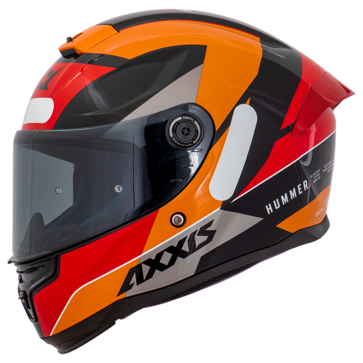 Capacete Axxis Hummer AXN B14 Laranja Brilho