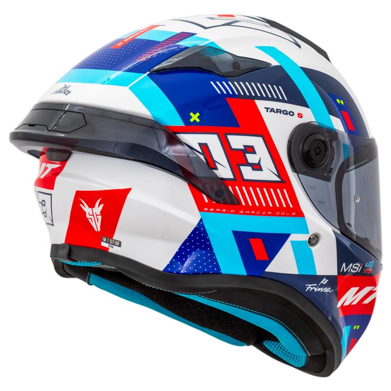 Capacete Mt Helmets Targo S Replica Sergio Garcia 2024 D7 Brilho