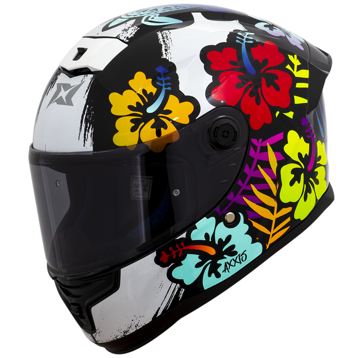 Capacete Axxis Hummer Cassia A0 Branco Perolado Brilho