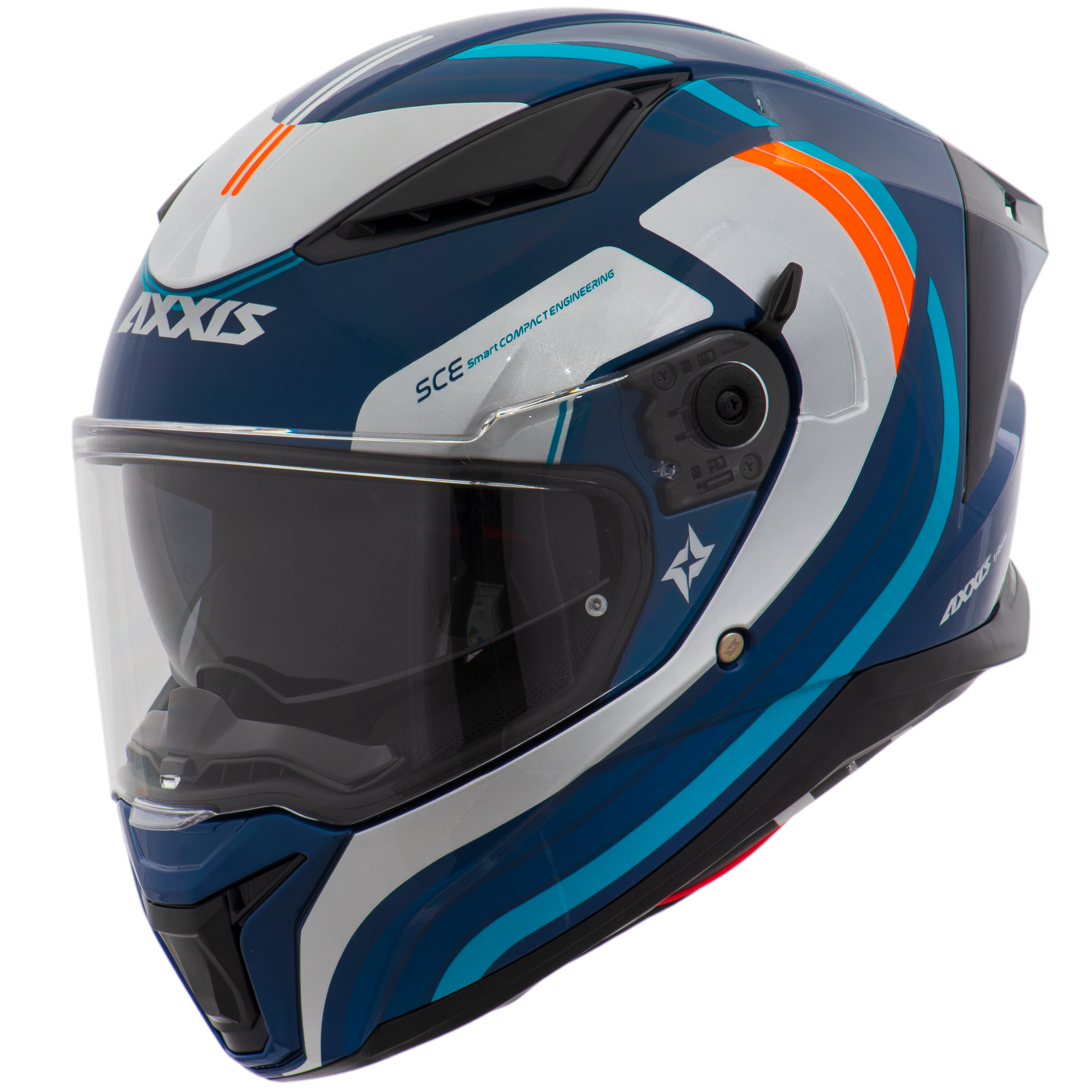 Capacete Axxis Panther Sv Tribute C7 Azul Brilho
