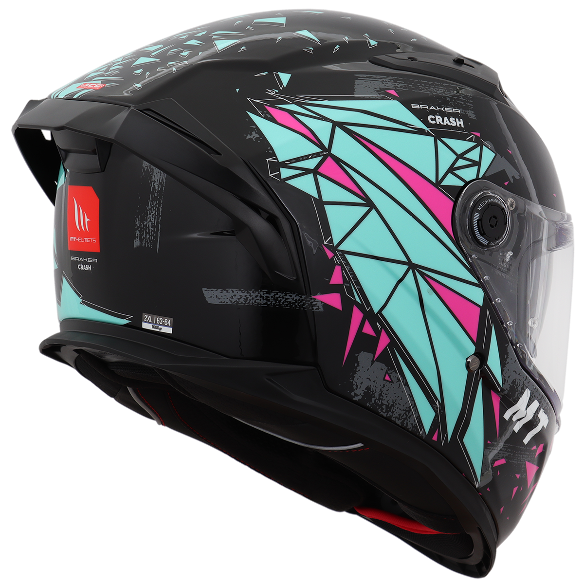 Capacete Mt Helmets Braker SV Crash B8 Preto Brilho