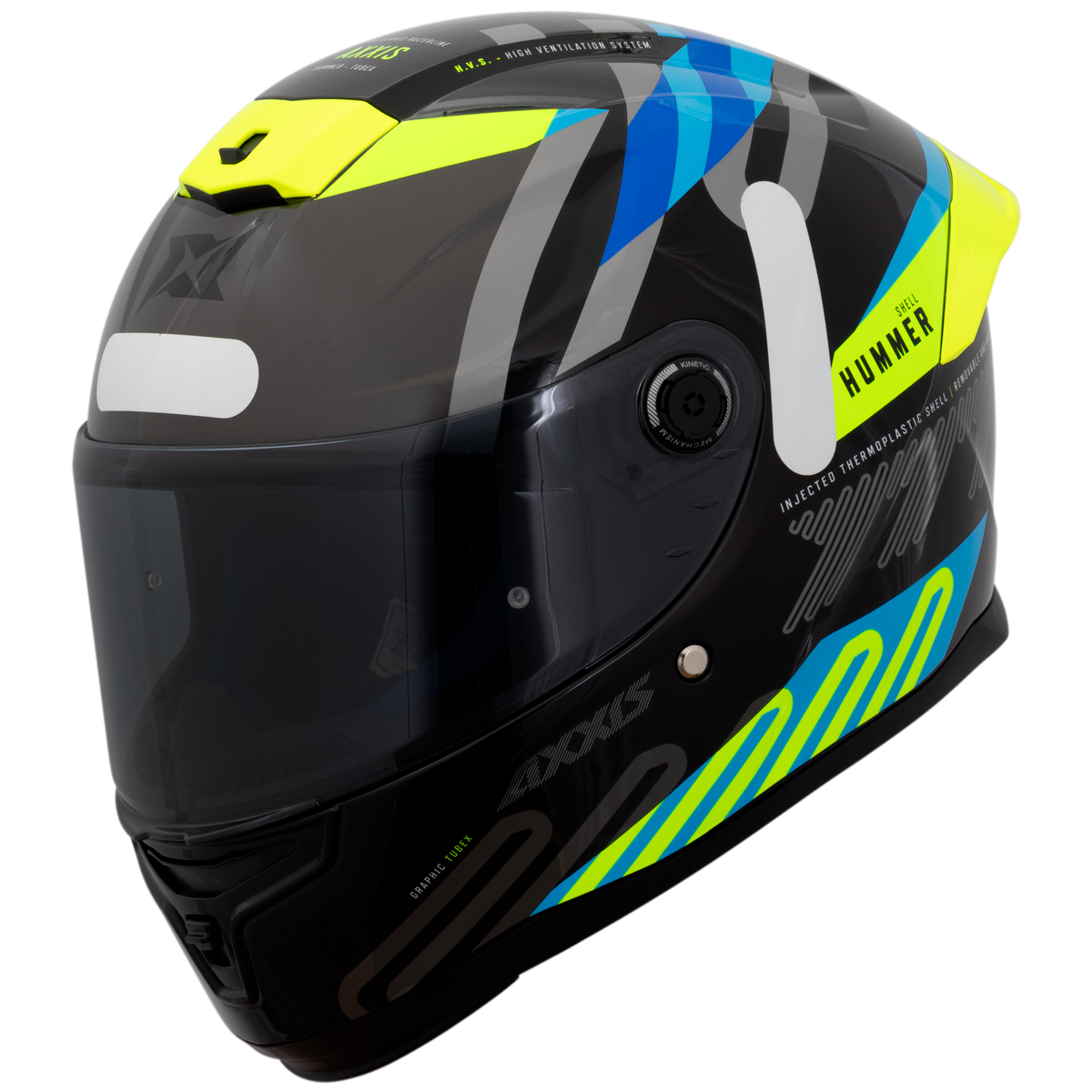 Capacete Axxis Hummer Tubex B3 Amarelo Flourescente Brilho