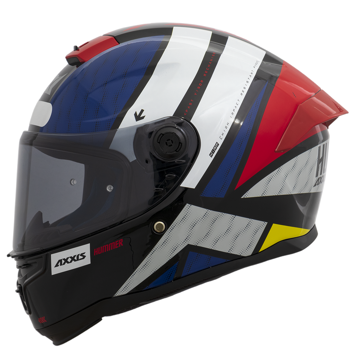 Capacete Axxis Hummer Flex E0 Branco Brilho