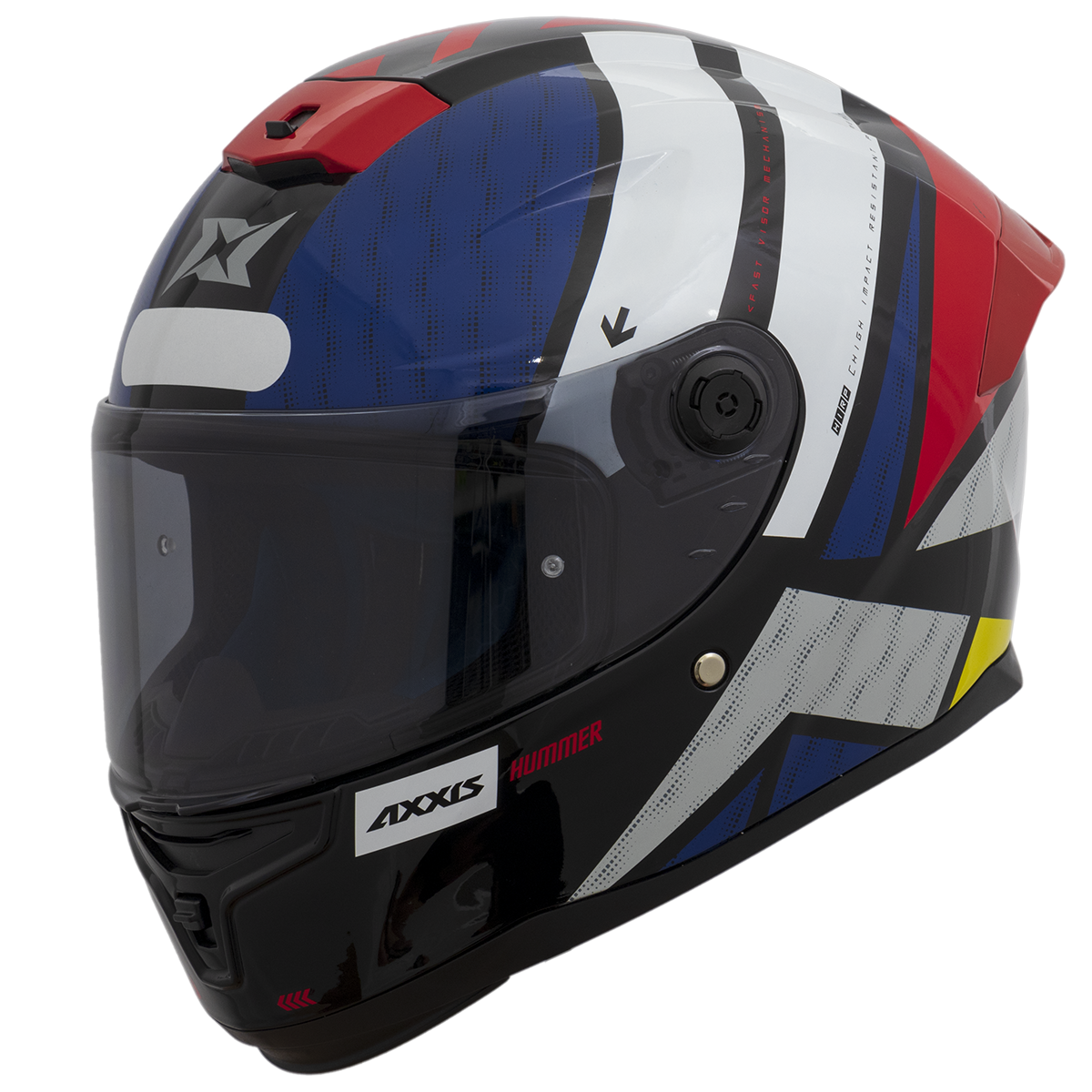 Capacete Axxis Hummer Flex E0 Branco Brilho