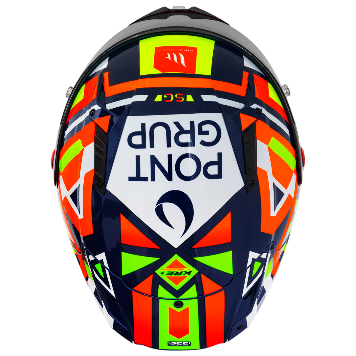 Capacete Mt Helmets Kre+S Fim Sergio Gracia A4 Laranja Brilho