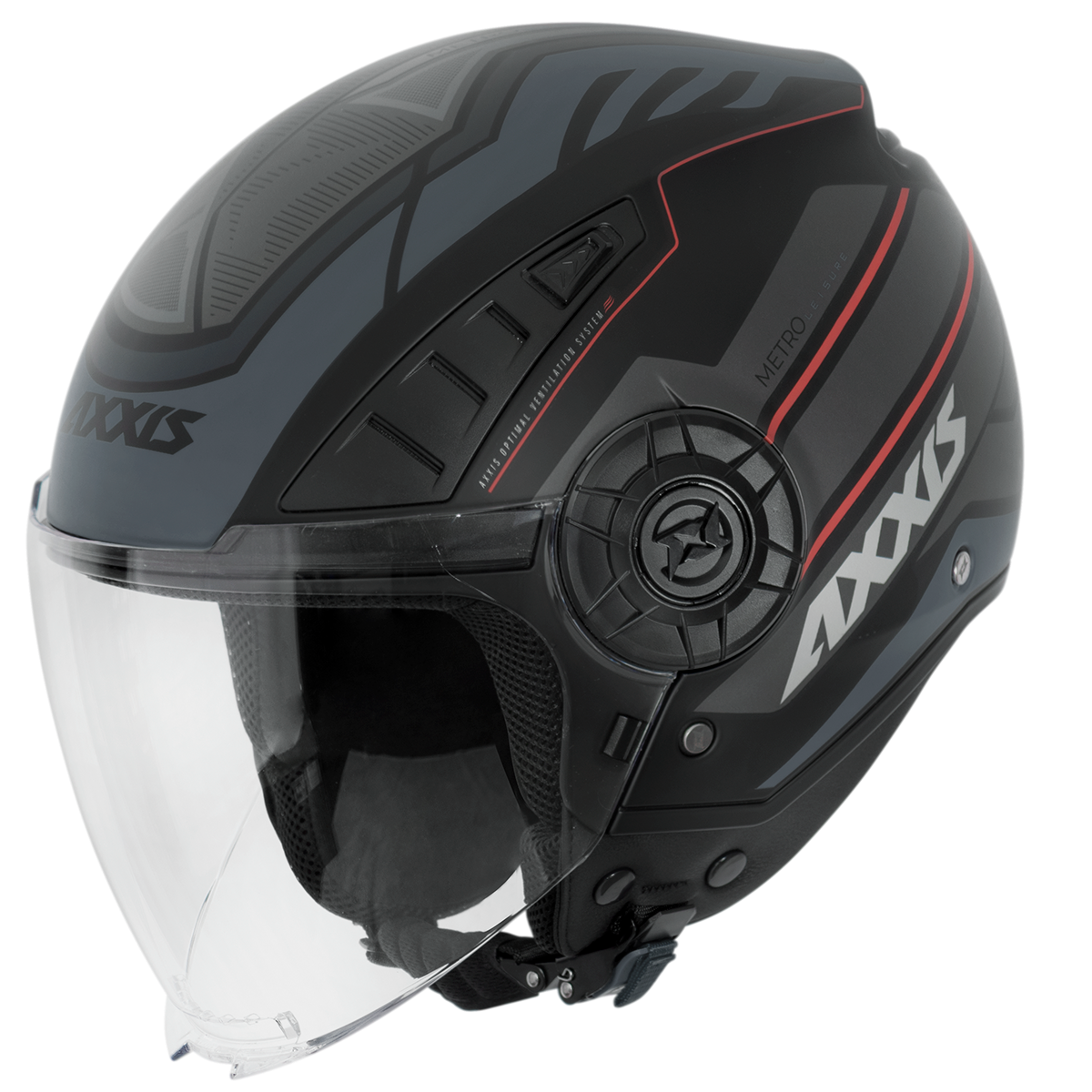 Capacete Axxis Metro Leisure B25 Vermelho matte