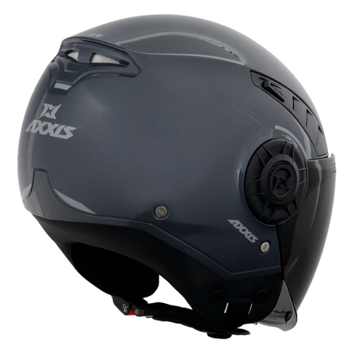 Capacete Axxis Metro Solid A2 Titanium Brilho