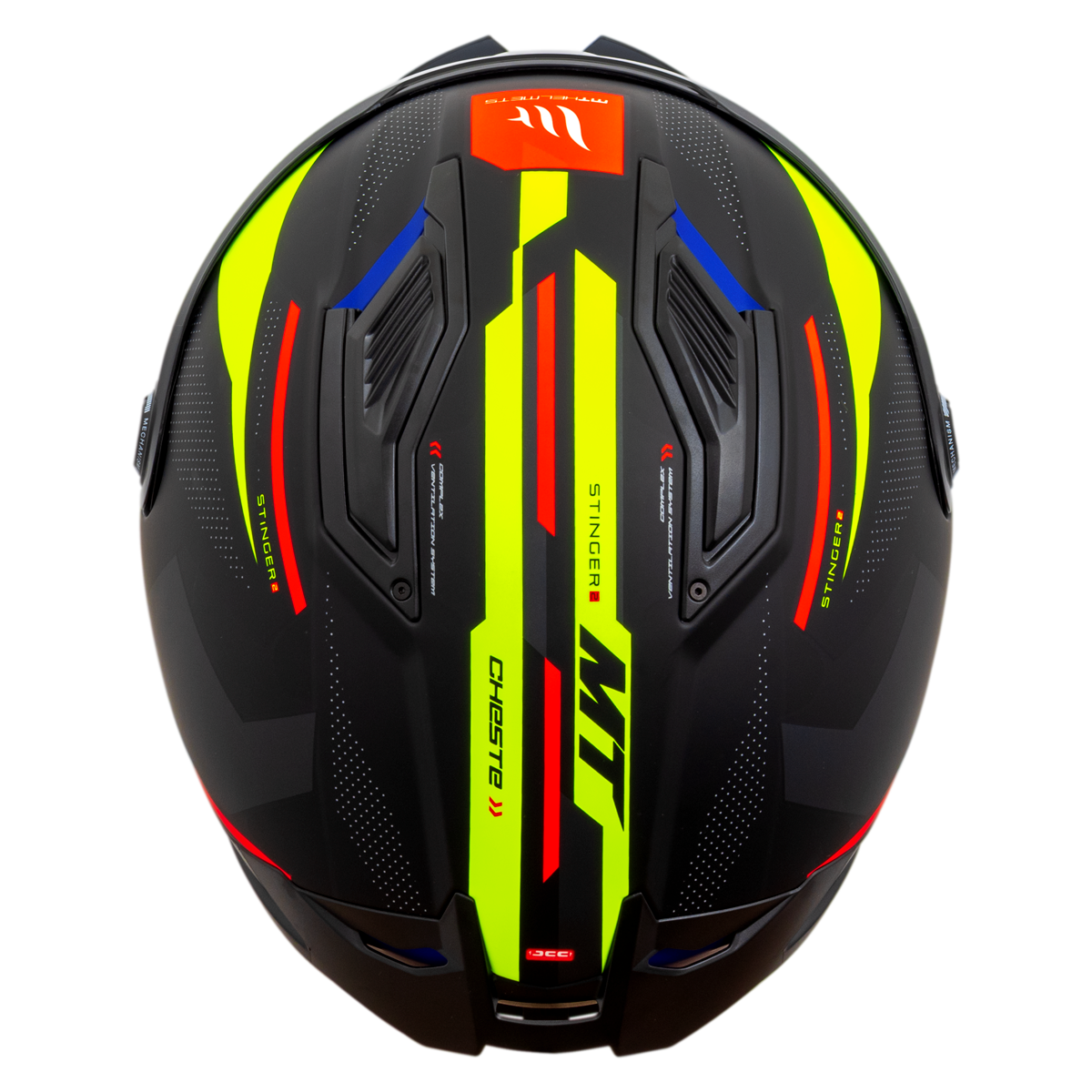 Capacete Mt Helmets Stinger 2 Cheste C3 Matte Amarelo Flourescente