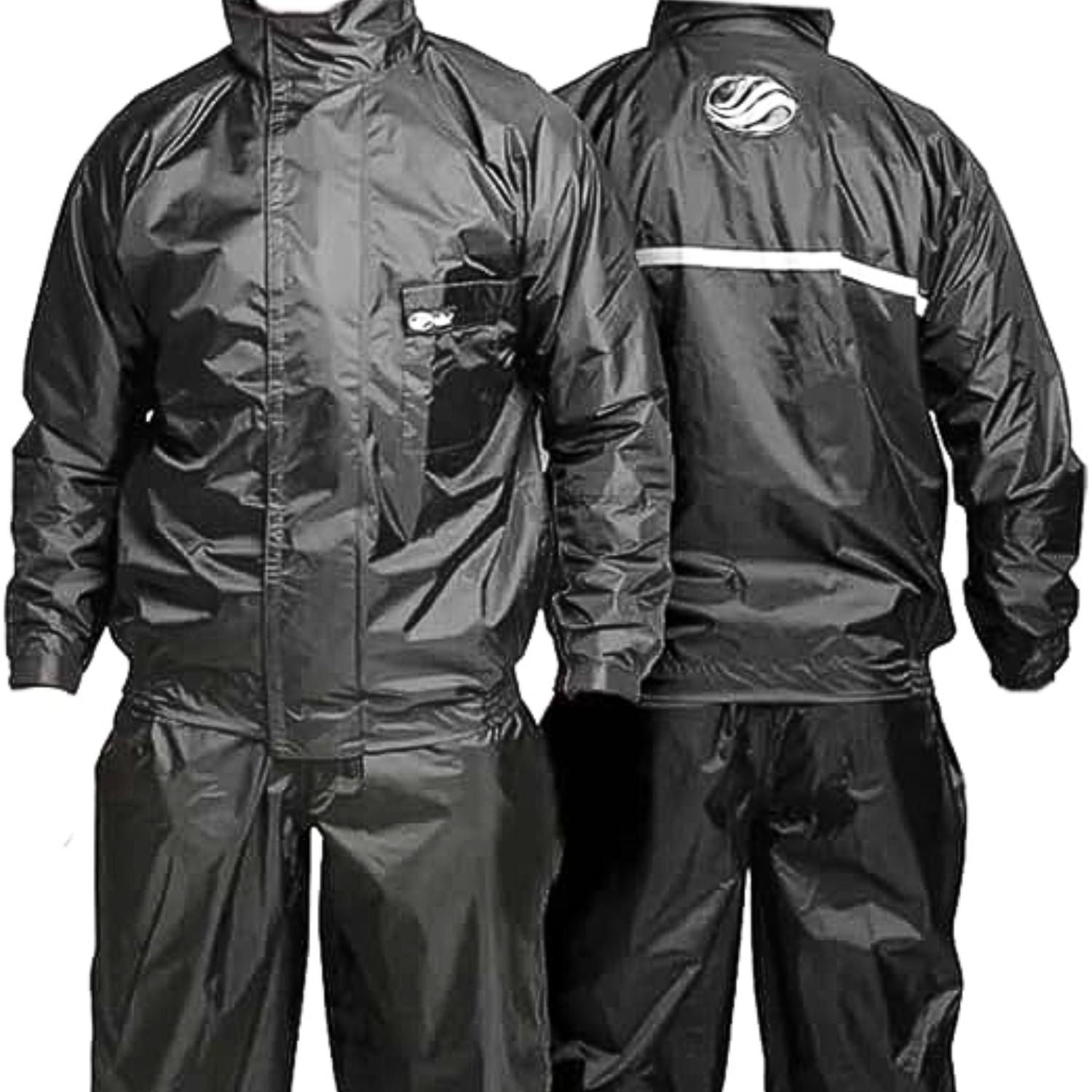 CONJUNTO CAPA DE CHUVA ALBA NYLON EUROPA PRETO
