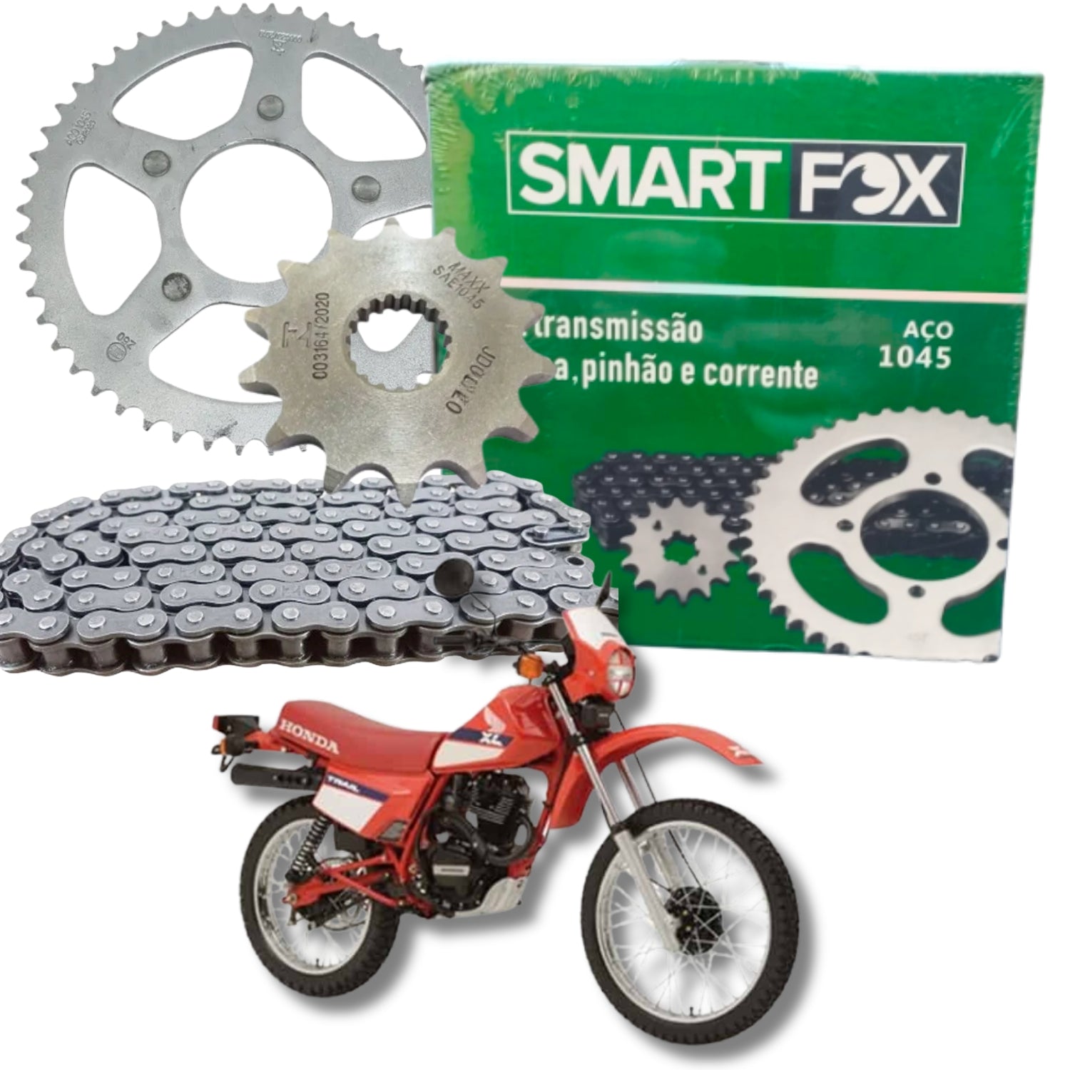 Kit Relação Transmissão Honda Xl 125 Xls 125 1983-1995