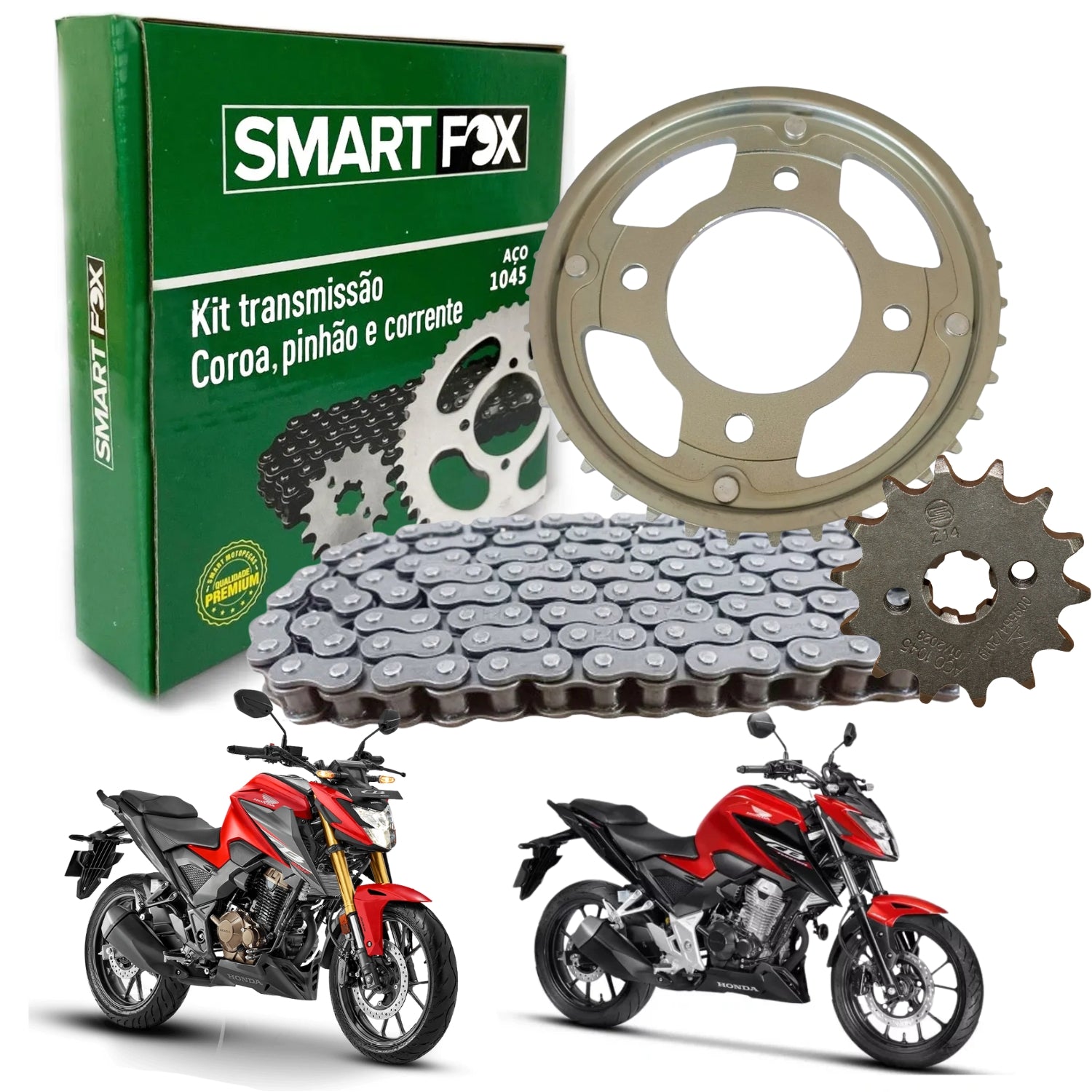 Kit Relação Transmissão CB300F 2023 2024 2025