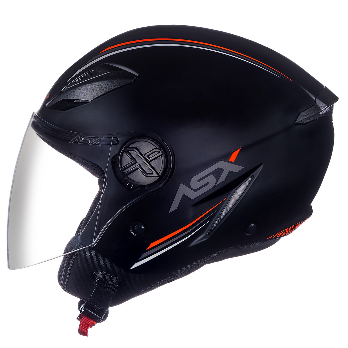 Capacete ASX City Air Fosco Solid Preto