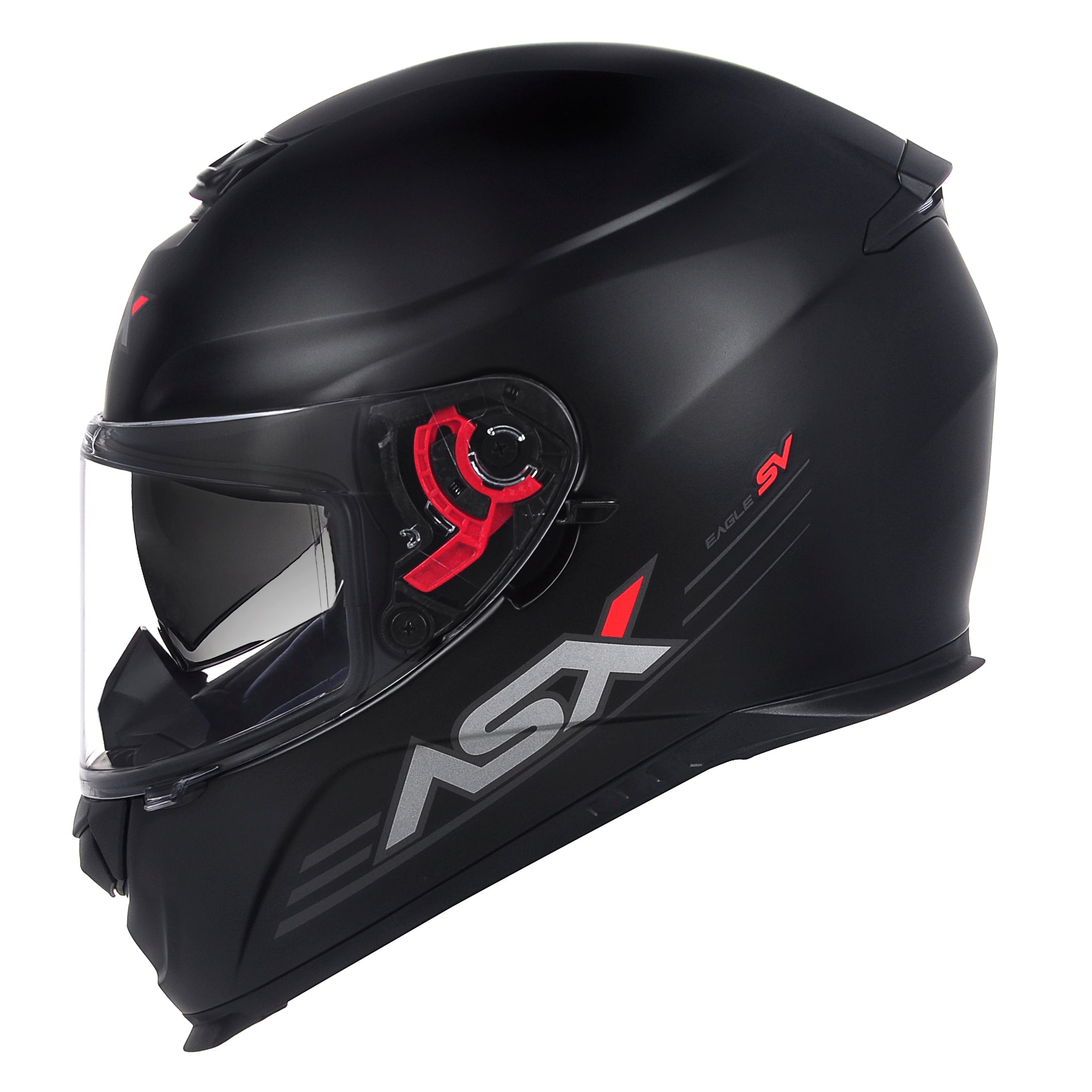 Capacete ASX Eagle SV Solid Preto Fosco