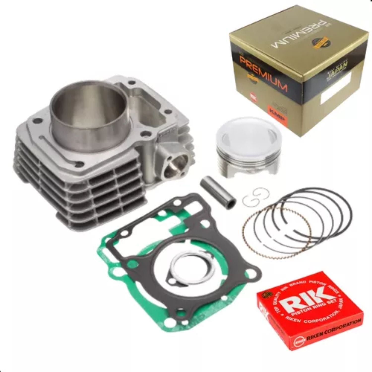 KIT PREMIUM COM CILINDRO PISTAO KMP HONDA CG 150CC PARA 190CC AUMENTO CILINDRADA