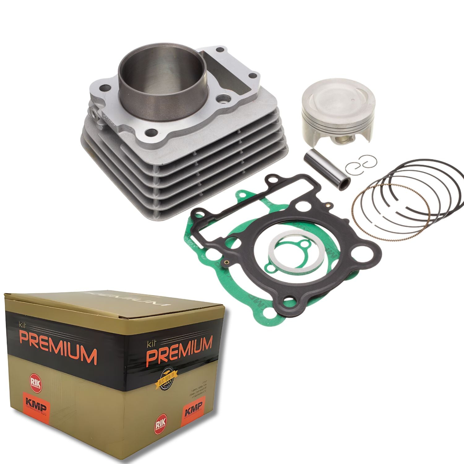 KIT PREMIUM COM CILINDRO PISTAO KMP YAMAHA YS250 FAZER 250 2006 A 2013