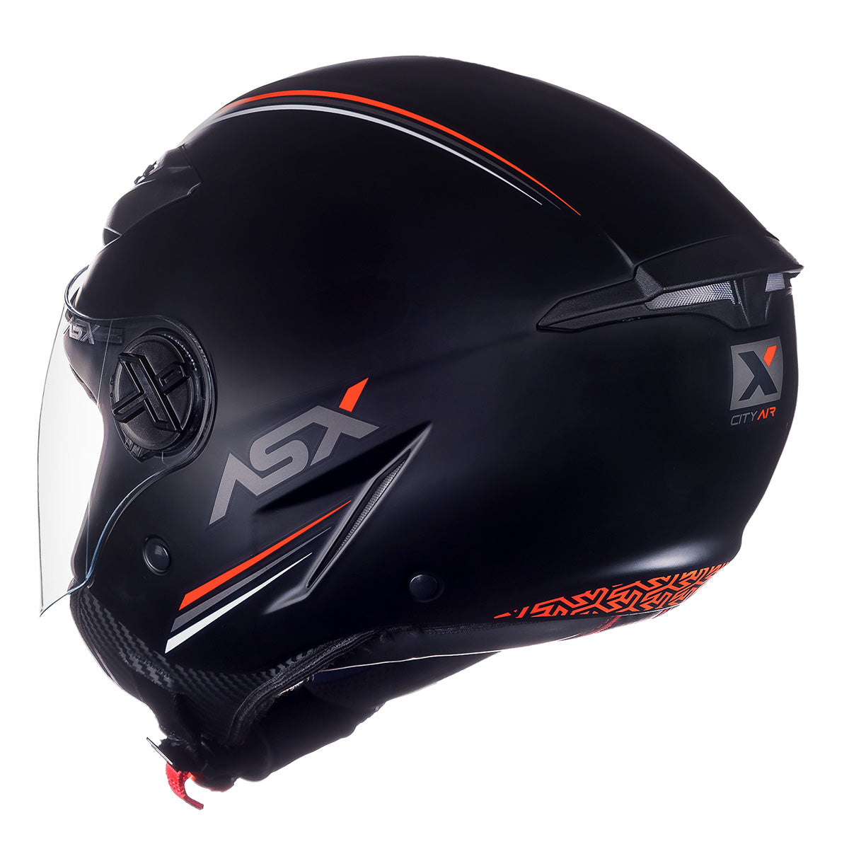 Capacete ASX City Air Fosco Solid Preto