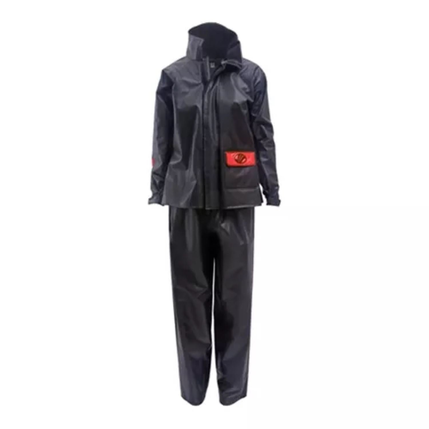 CONJUNTO CAPA DE CHUVA FEMININO ALBA PVC EUROPA PRETO