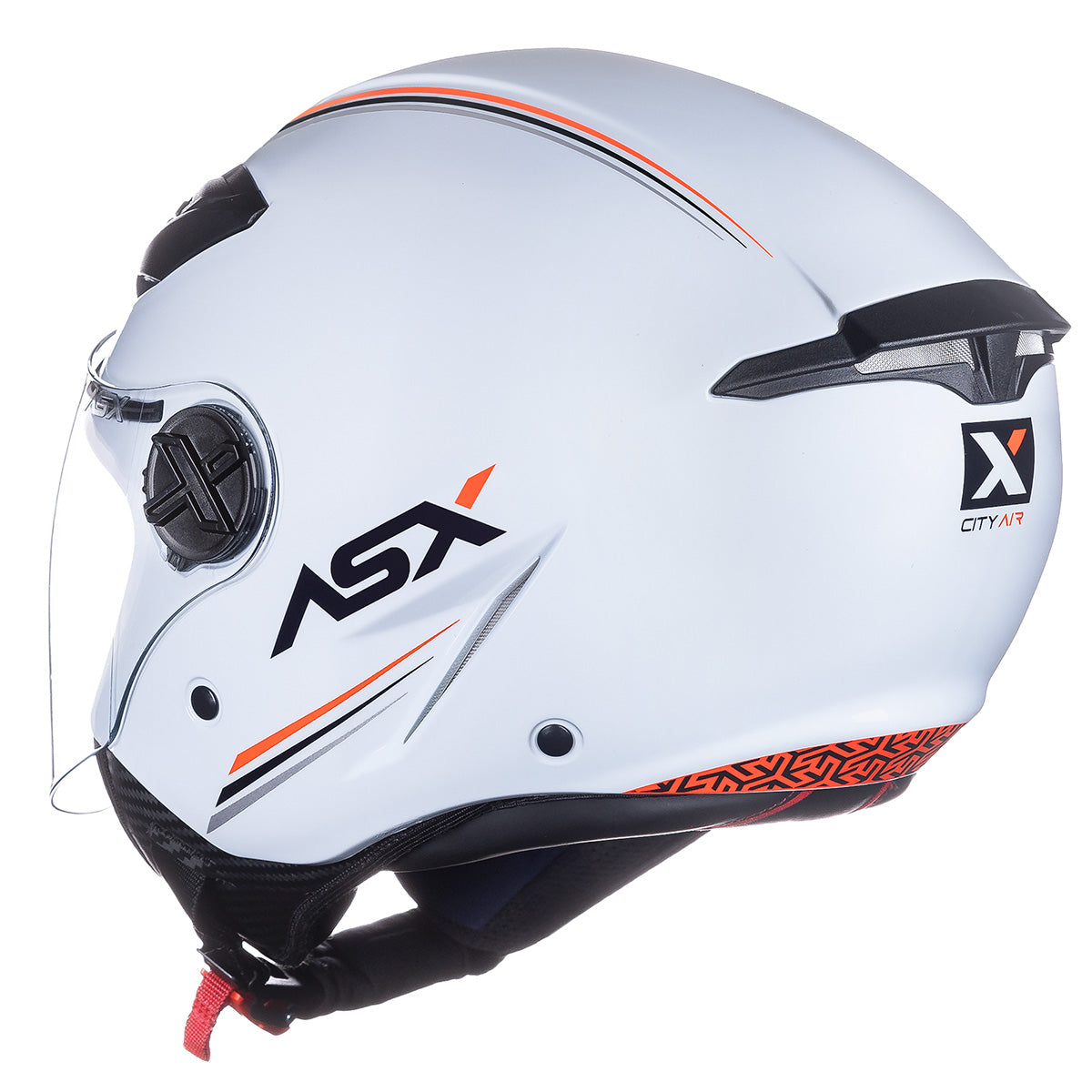 Capacete ASX City Air Brilho Solid Branco