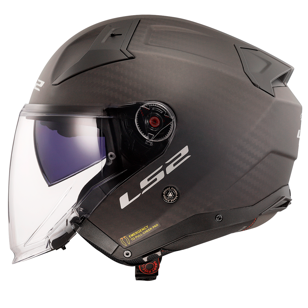 Capacete Ls2 Infinity II Solid Matte Carbon