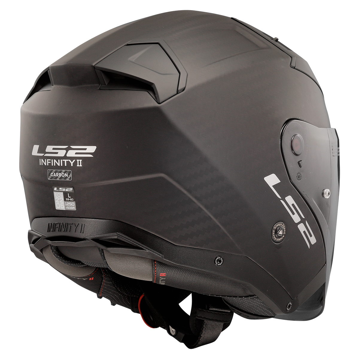 Capacete Ls2 Infinity II Solid Matte Carbon