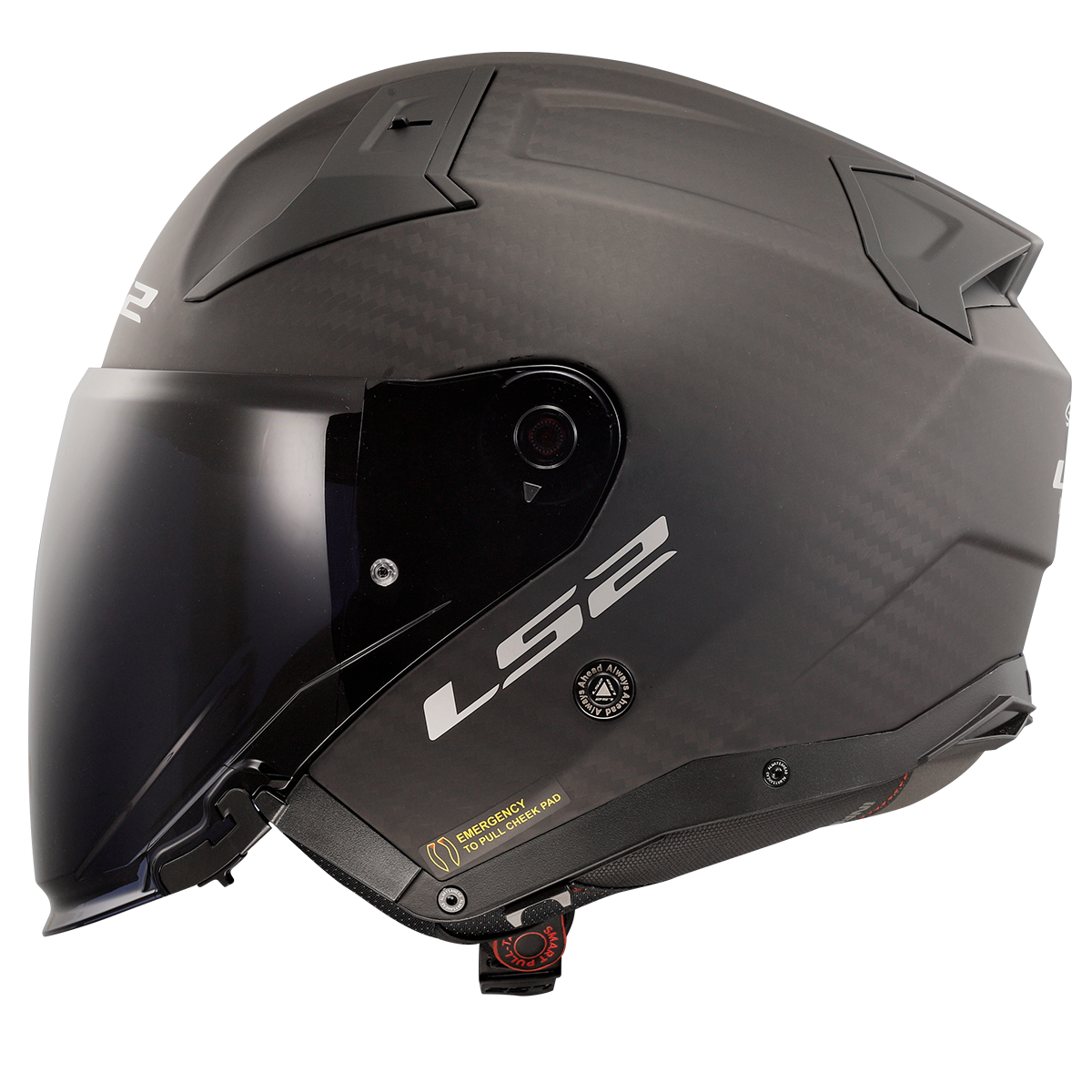 Capacete Ls2 Infinity II Solid Matte Carbon