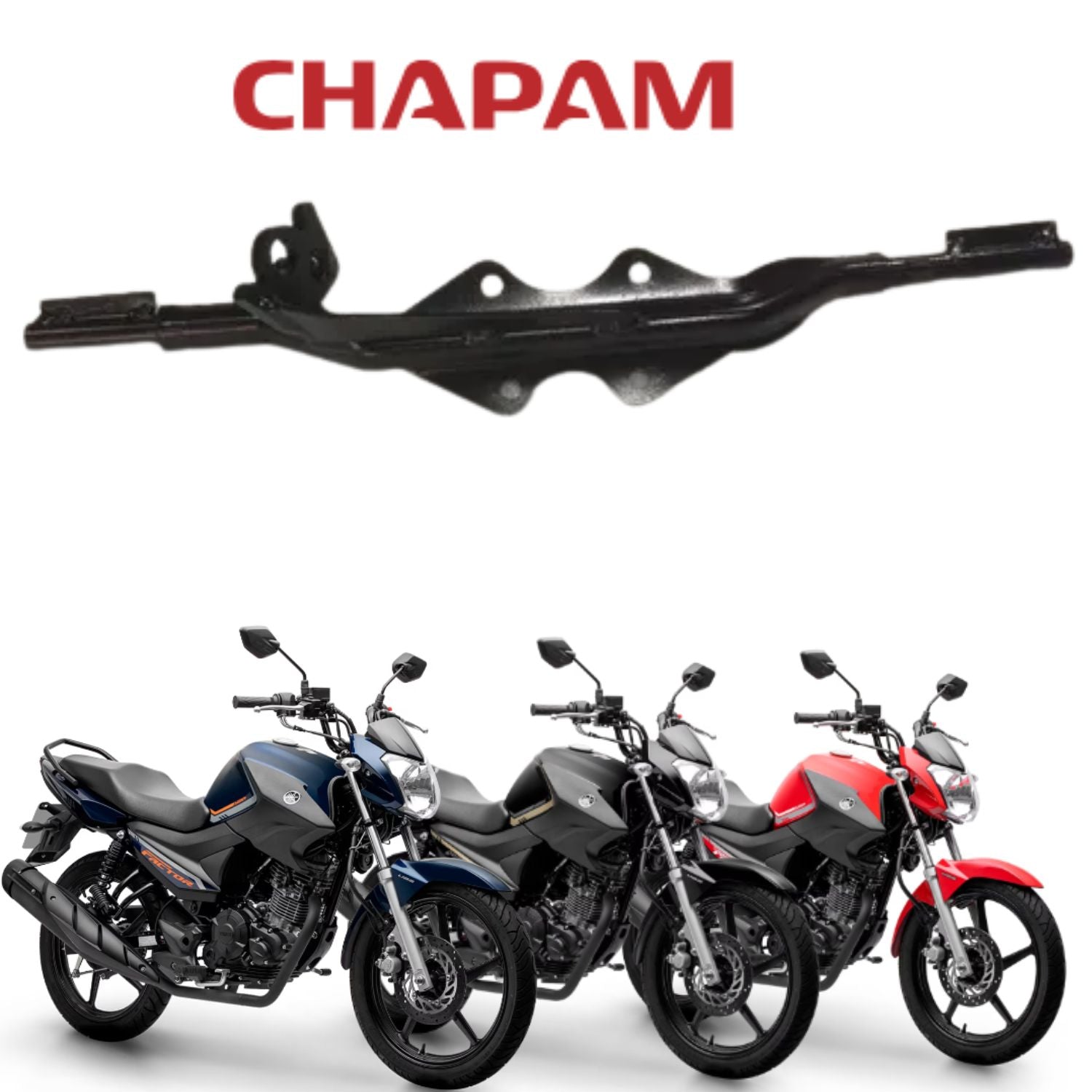 Estribo Pedal Apoio Central Ybr Factor 125 150 2016 2017 2018 2019 2020 2021 2022 2023 2024 2025