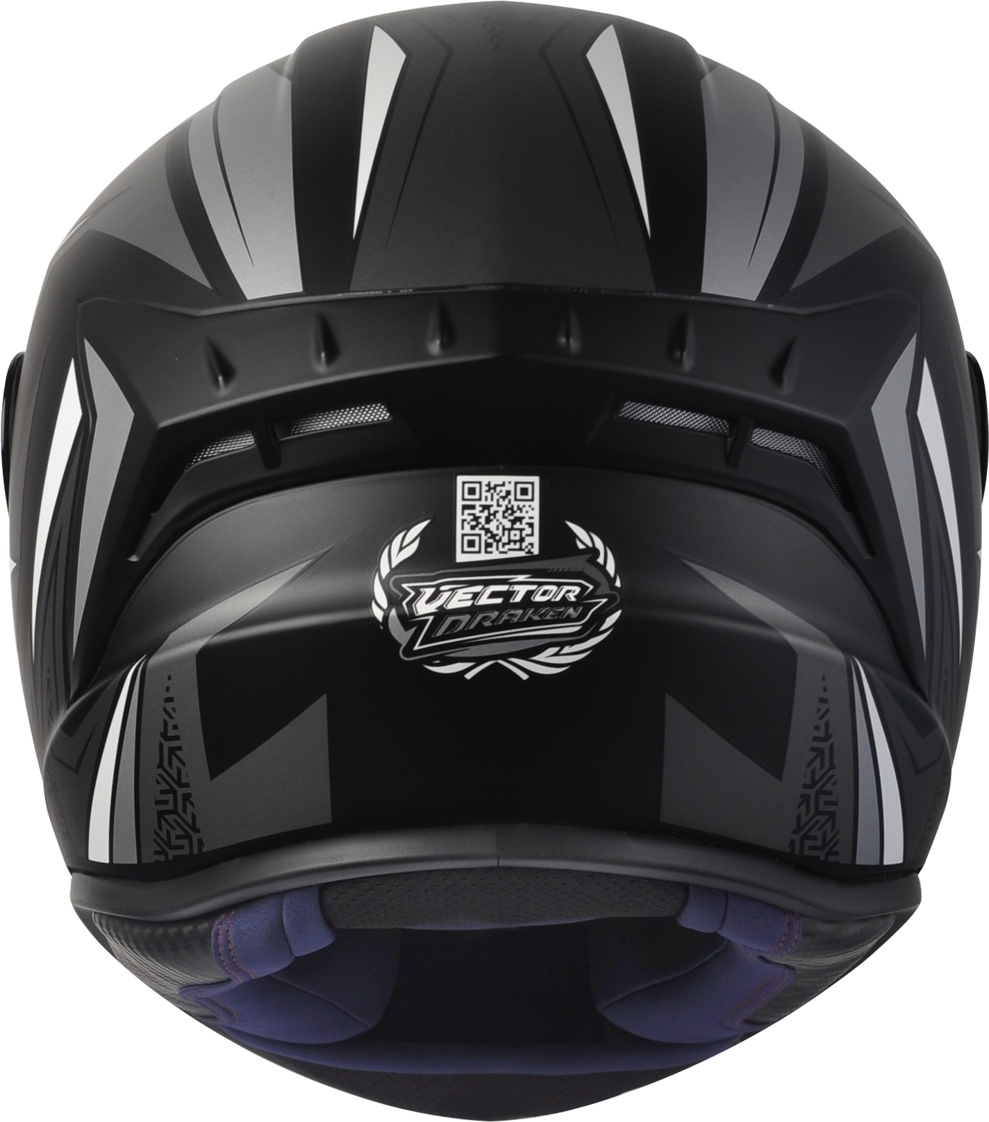 Capacete ASX Draken Vector Fosco Preto/Cinza