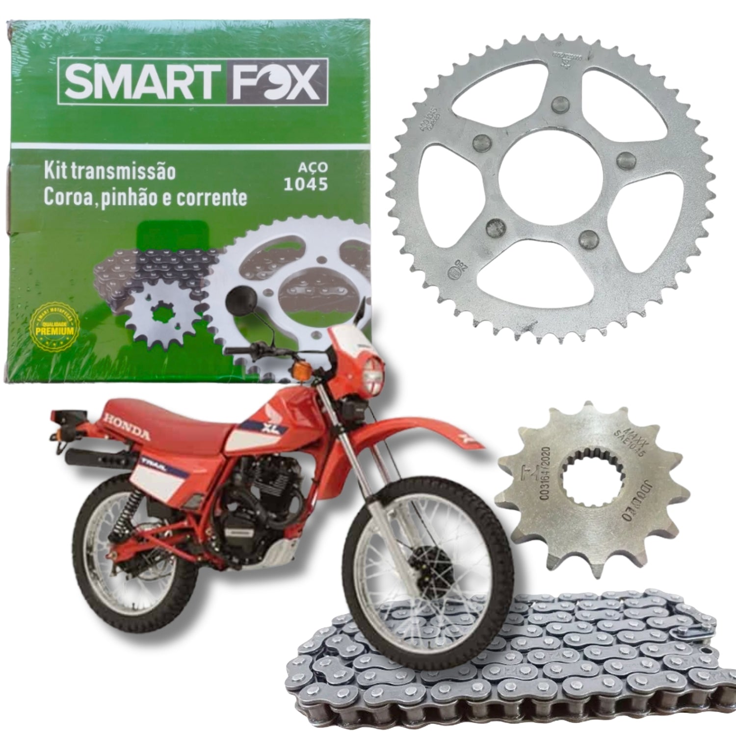 Kit Relação Transmissão Honda Xl 125 Xls 125 1983-1995