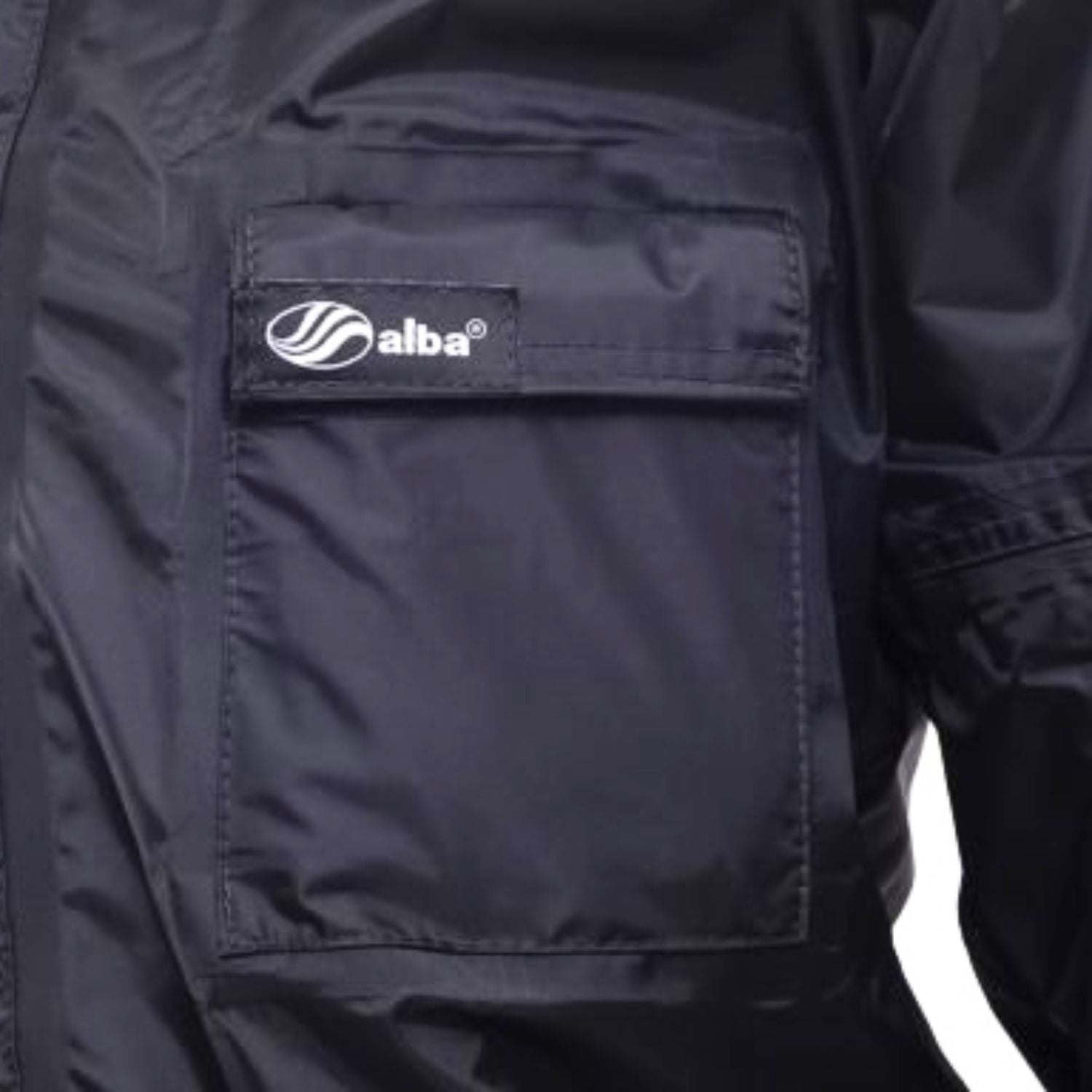 CONJUNTO CAPA DE CHUVA ALBA NYLON EUROPA PRETO