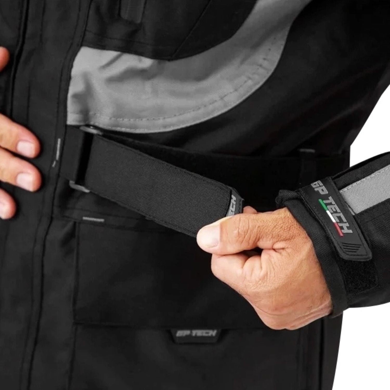 Jaqueta de motoqueiro GP Tech Explorer Adv Preto Cinza