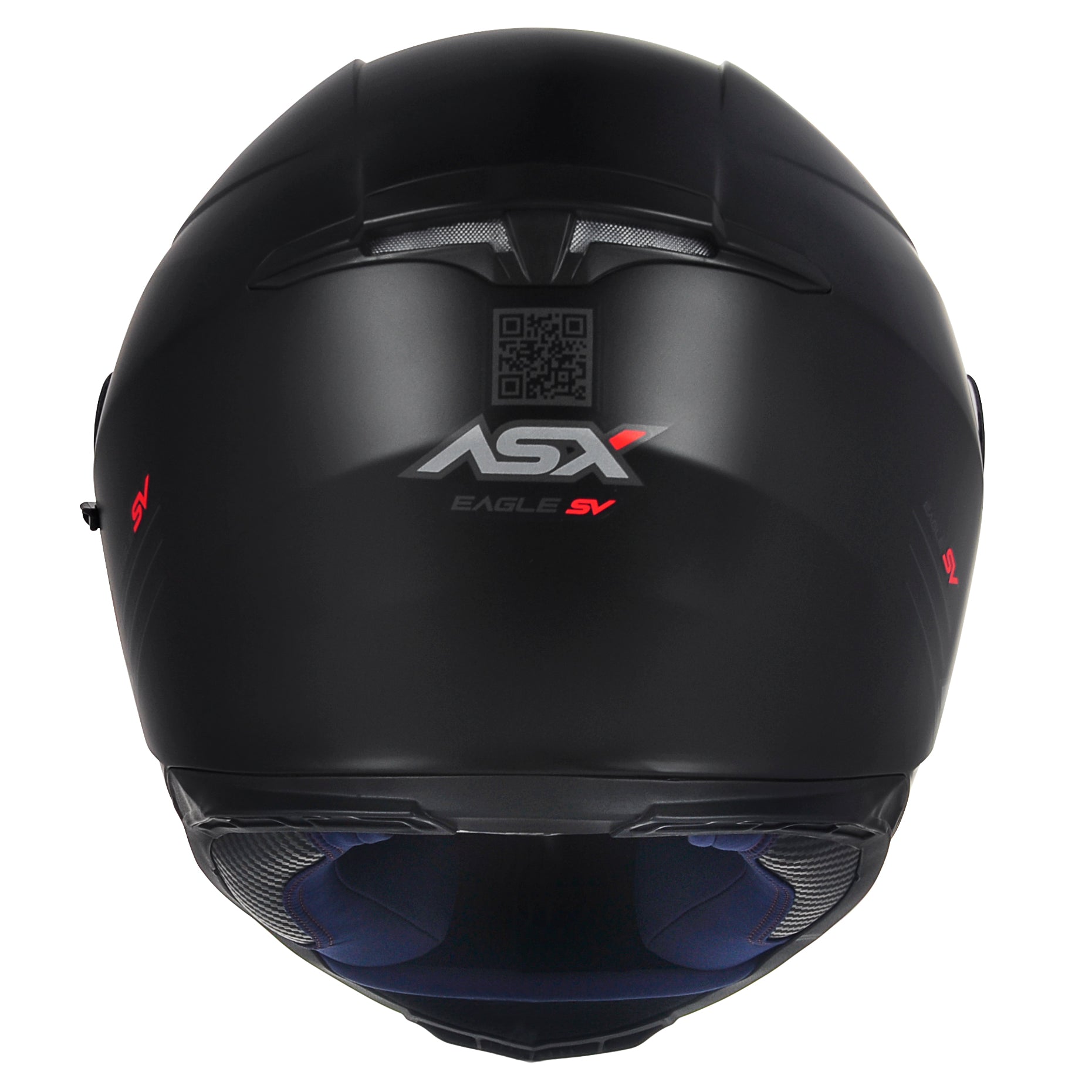 Capacete ASX Eagle SV Solid Preto Fosco