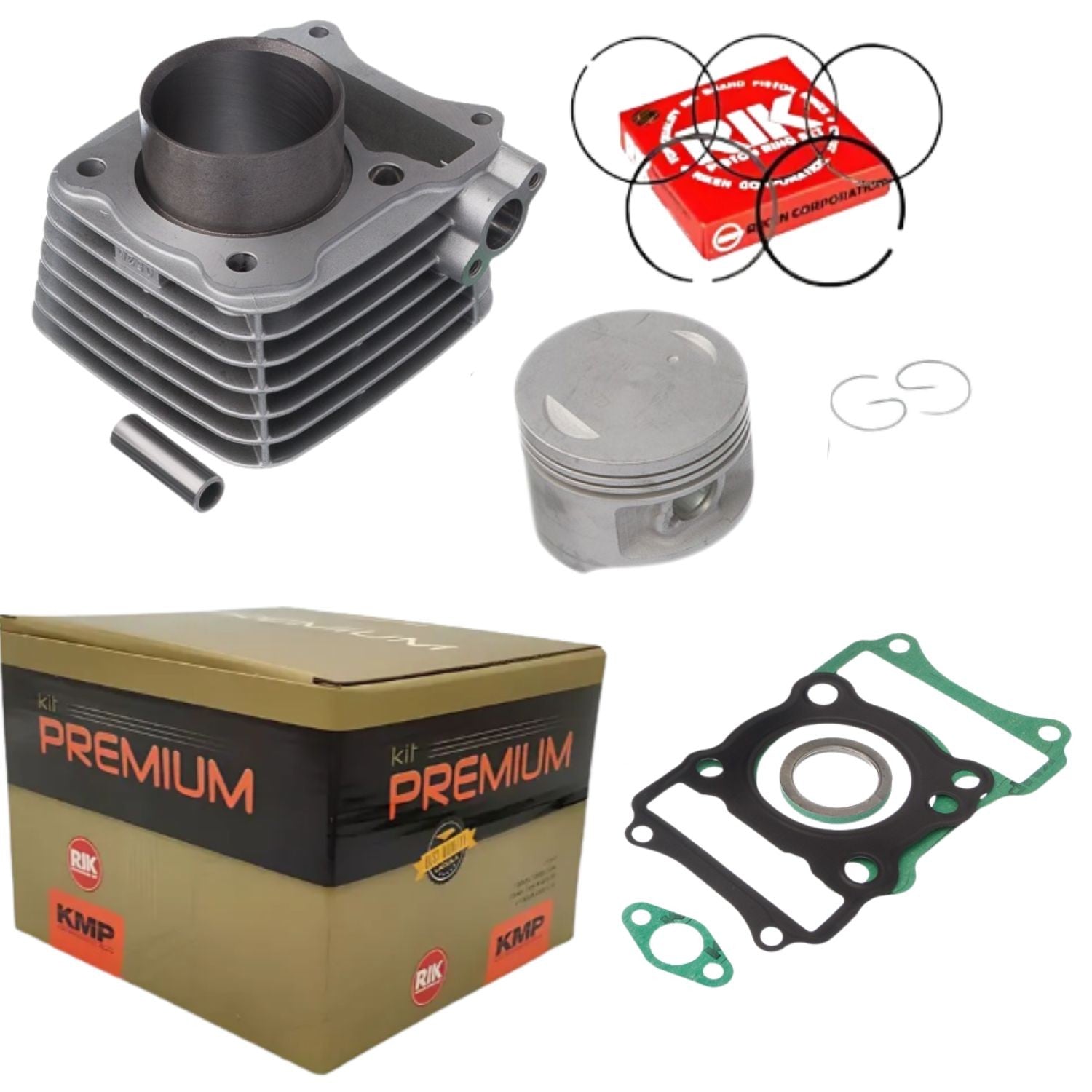 KIT PREMIUM CILINDRO PISTÃO KMP SUZUKI INTRUDER 125 2007 A 2016