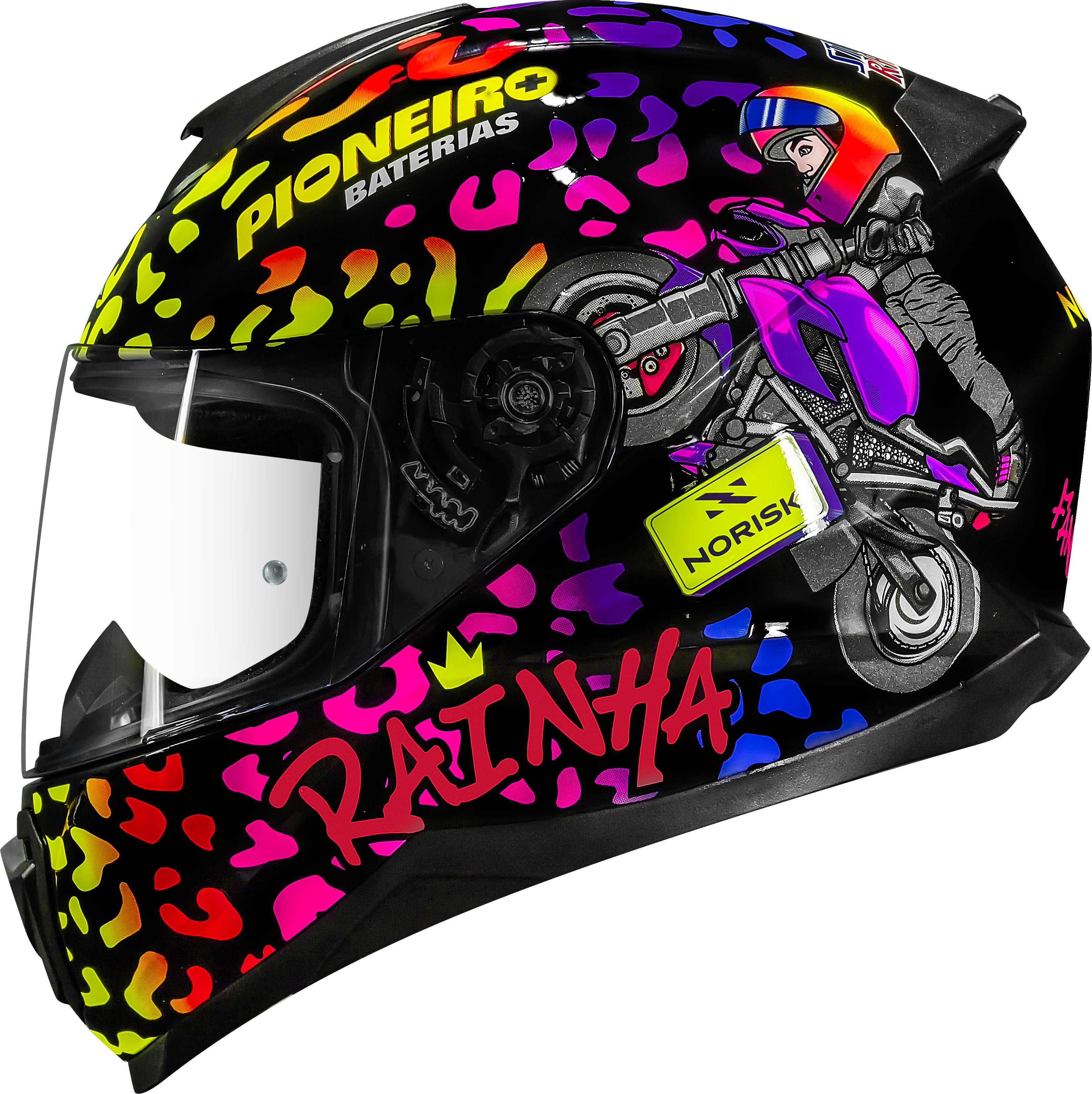 Capacete Norisk Razor Fany Whelling Réplica