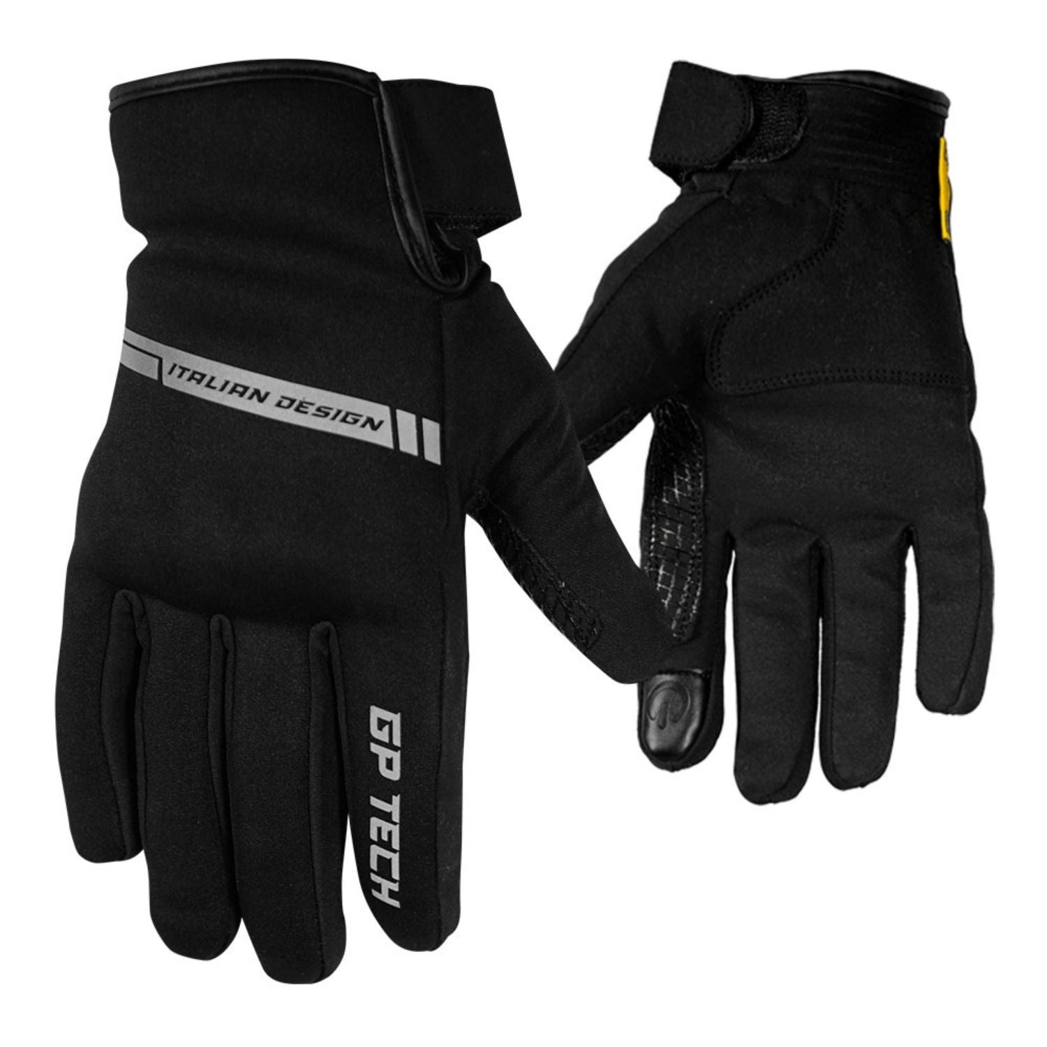 Luva de motoqueiro GP Tech Supreme II Impermeável Preto Cinza