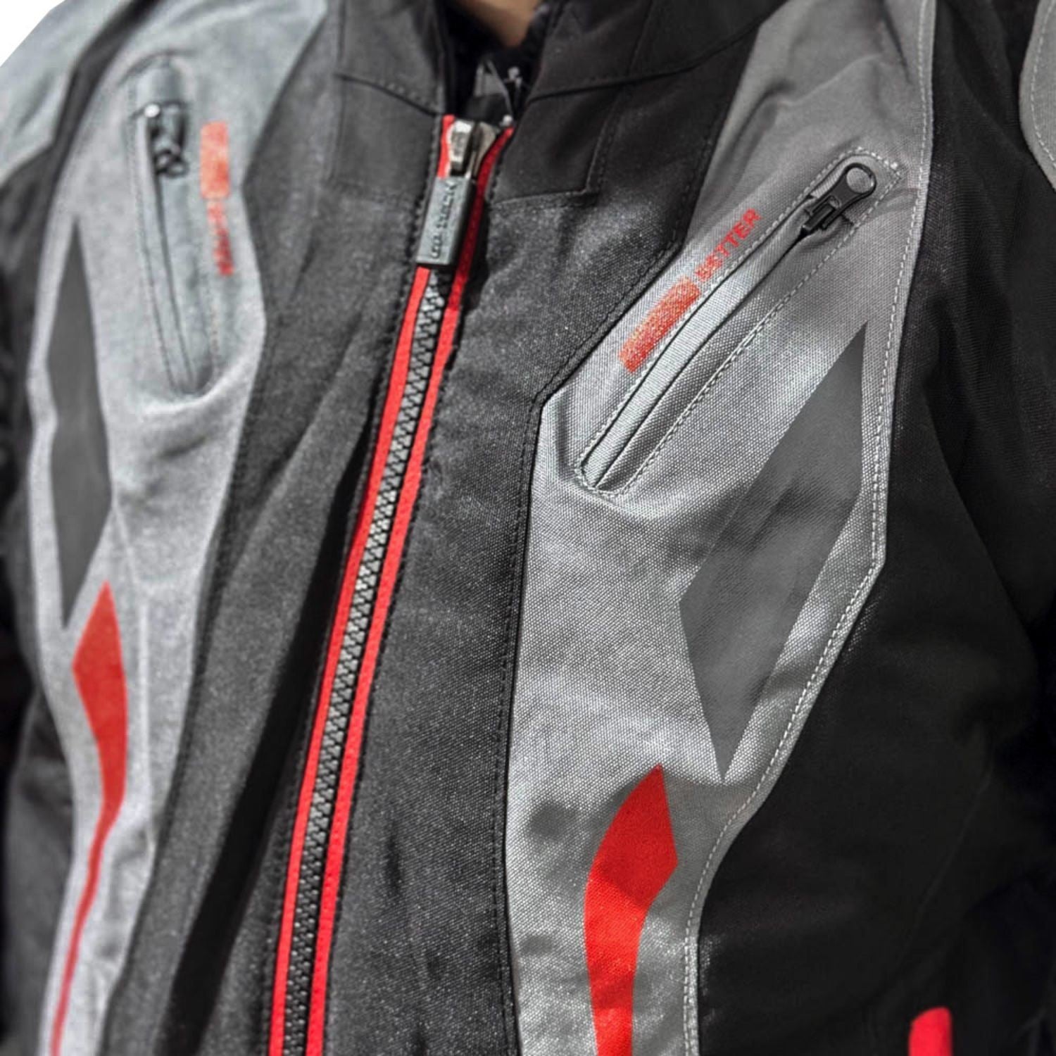 Jaqueta de motoqueiro GP Tech Verona Preto Cinza