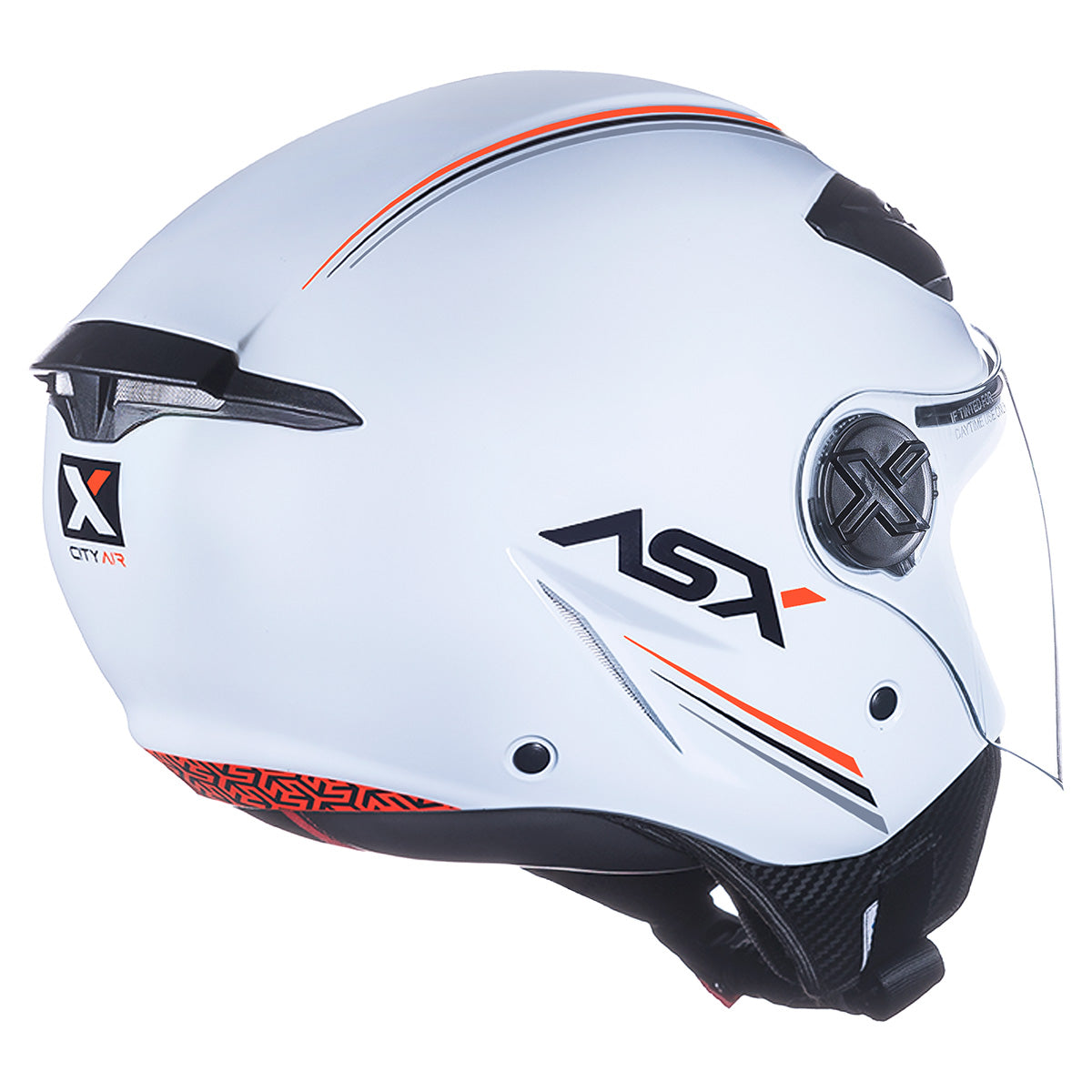 Capacete ASX City Air Brilho Solid Branco