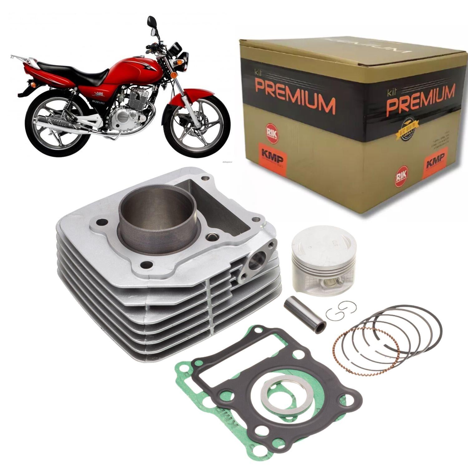 KIT PREMIUM CILINDRO PISTÃO KMP SUZUKI YES 125 2004 A 2016