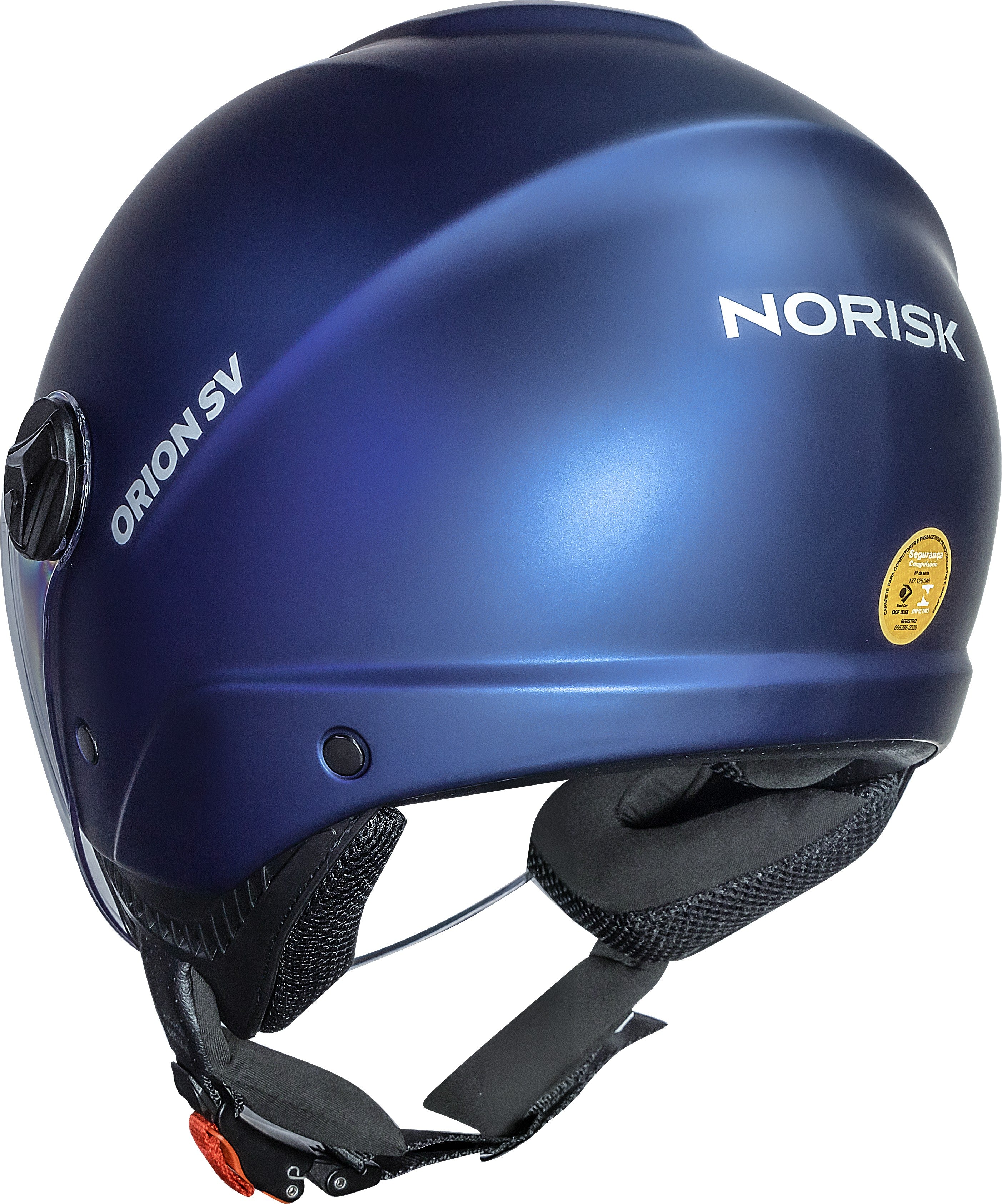 Capacete Norisk Orion SV Aberto Monocolor Azul Fosco