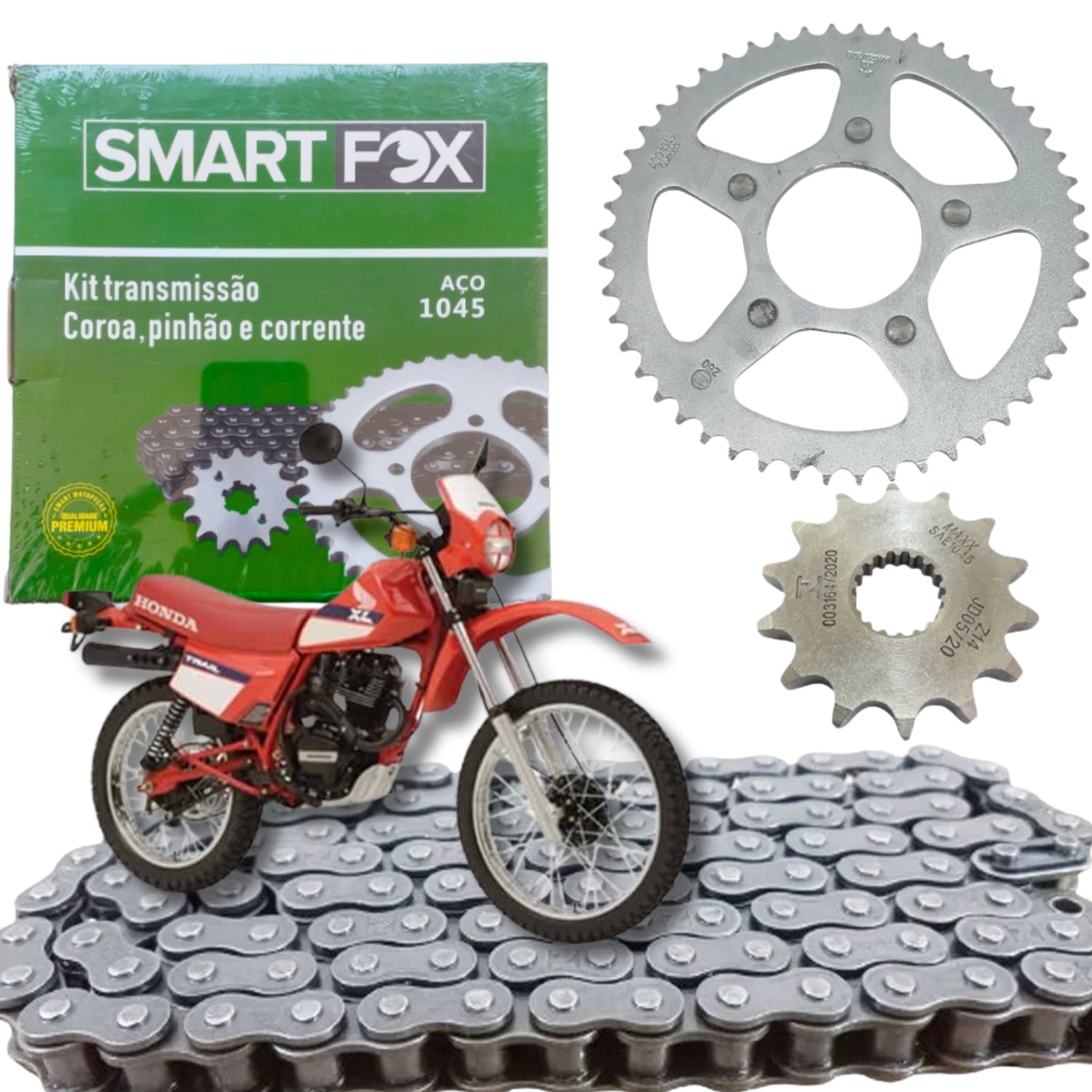 Kit Relação Transmissão Honda Xl 125 Xls 125 1983-1995