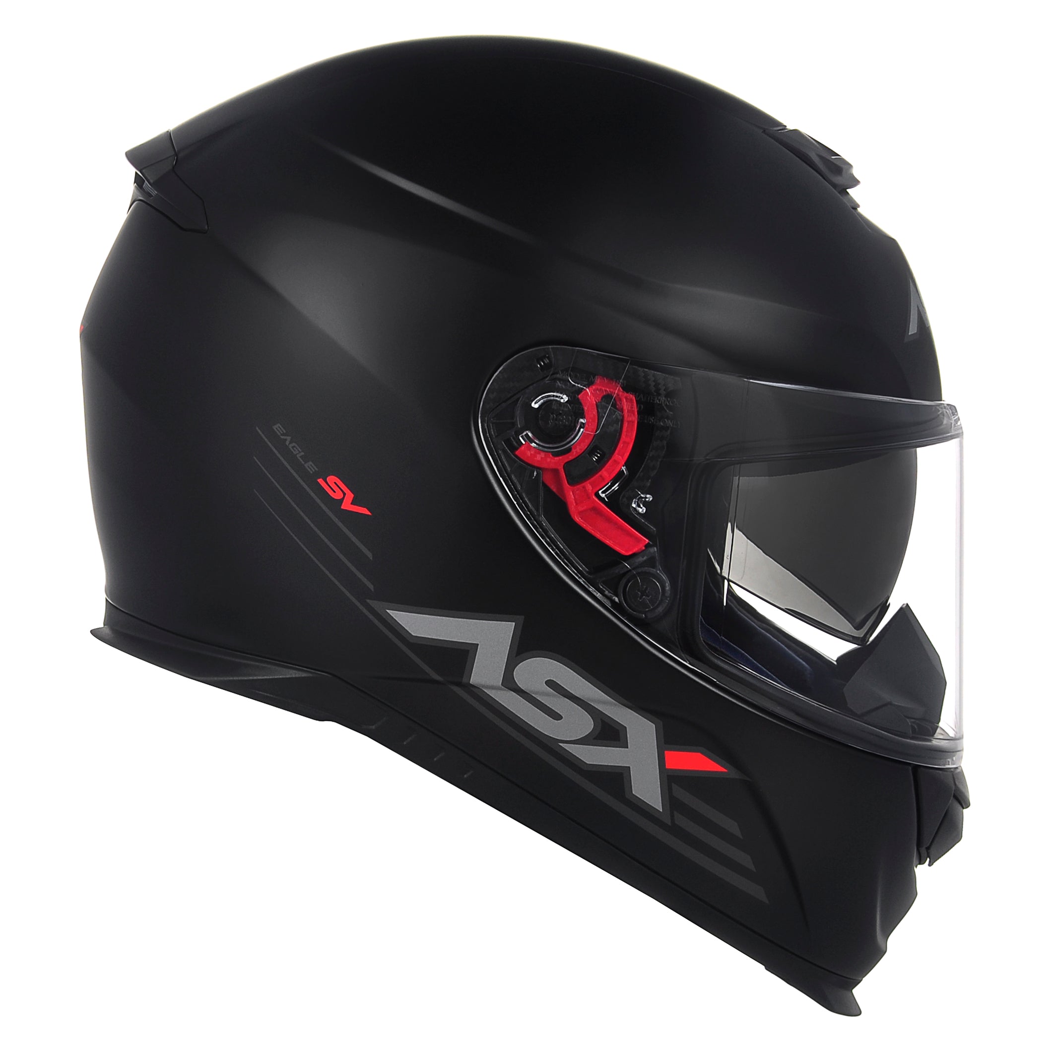 Capacete ASX Eagle SV Solid Preto Fosco