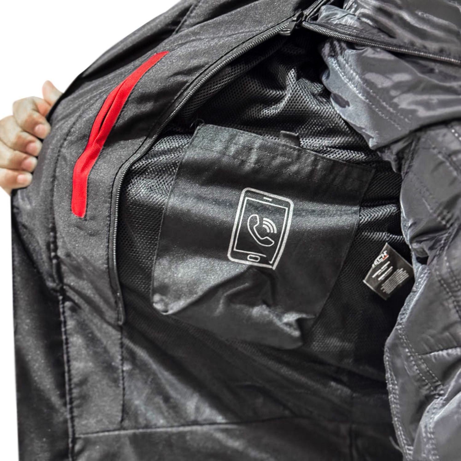Jaqueta de motoqueiro GP Tech Verona Preto Cinza