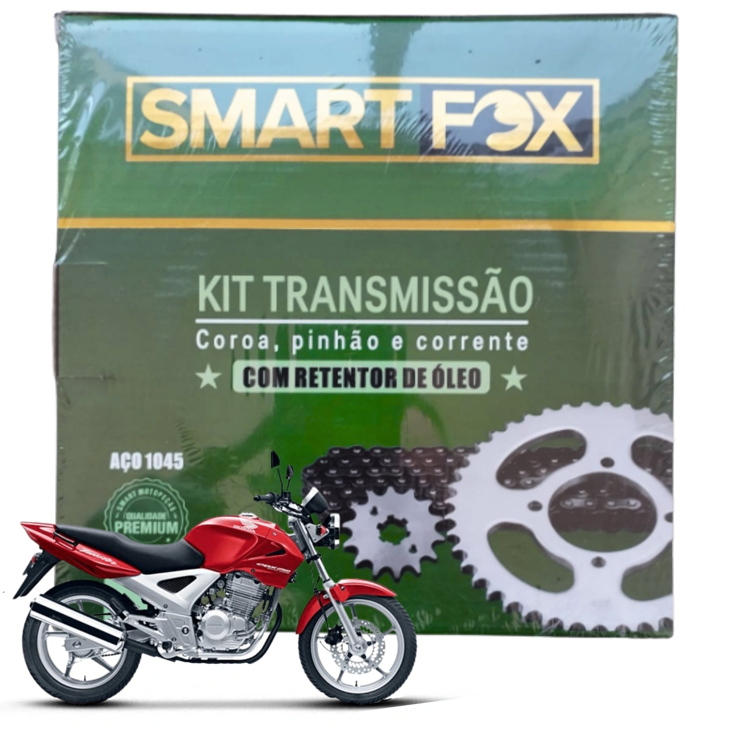 Kit Relação Transmissão Cbx Twister 250 2001-2008