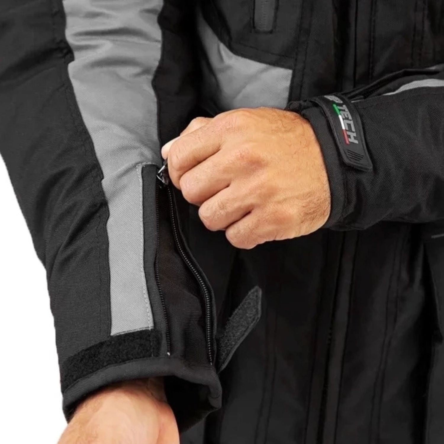 Jaqueta de motoqueiro GP Tech Explorer Adv Preto Cinza