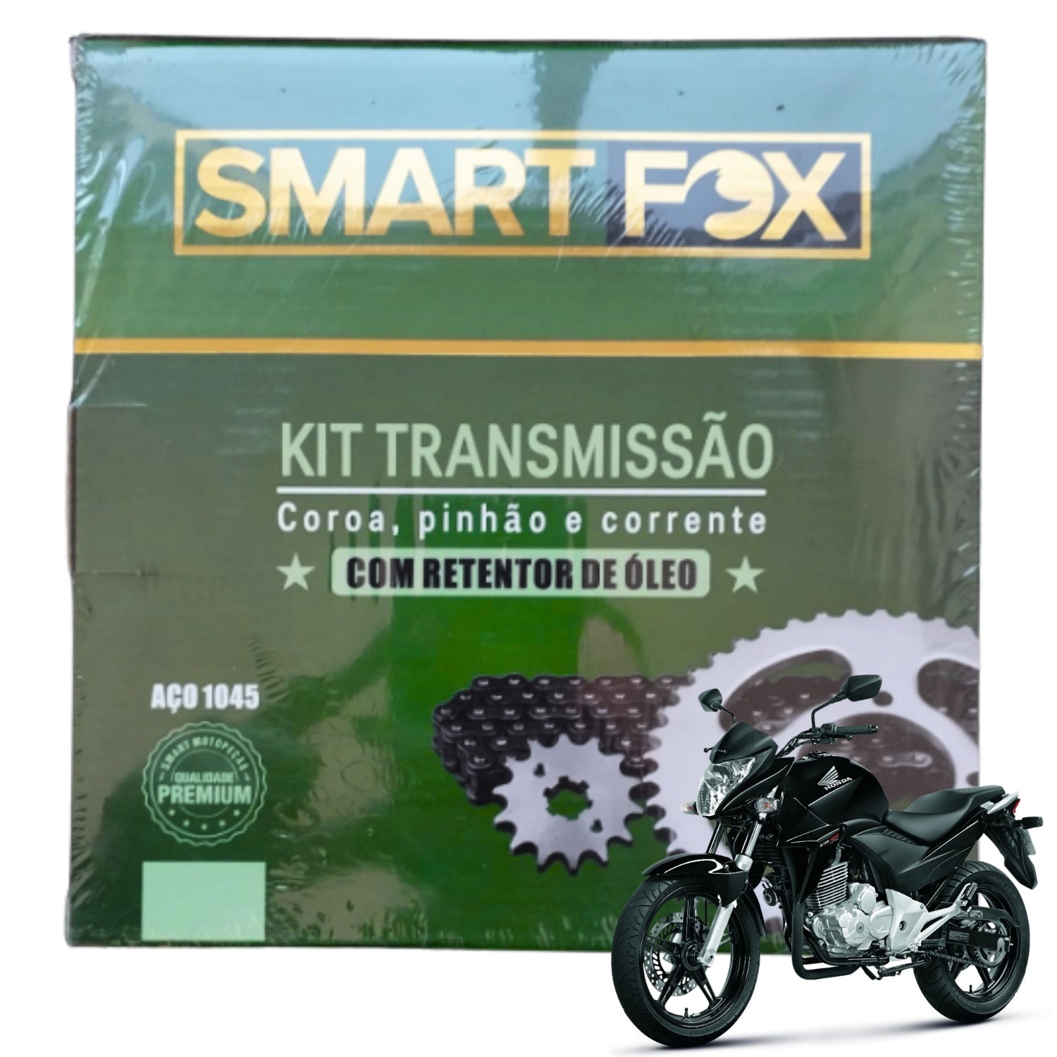 Kit Relação Transmissão com Retentor CB 300 2009-2015