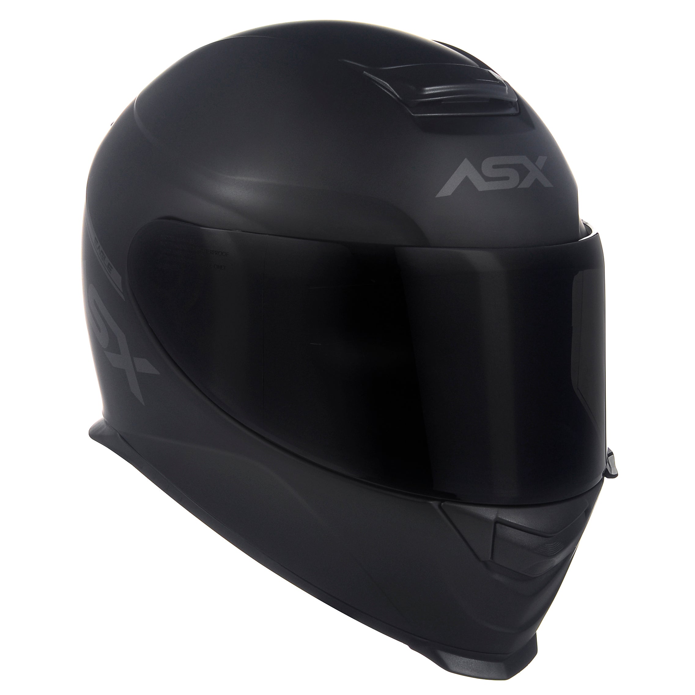 Capacete ASX Eagle Solid Fosco Preto/Cinza